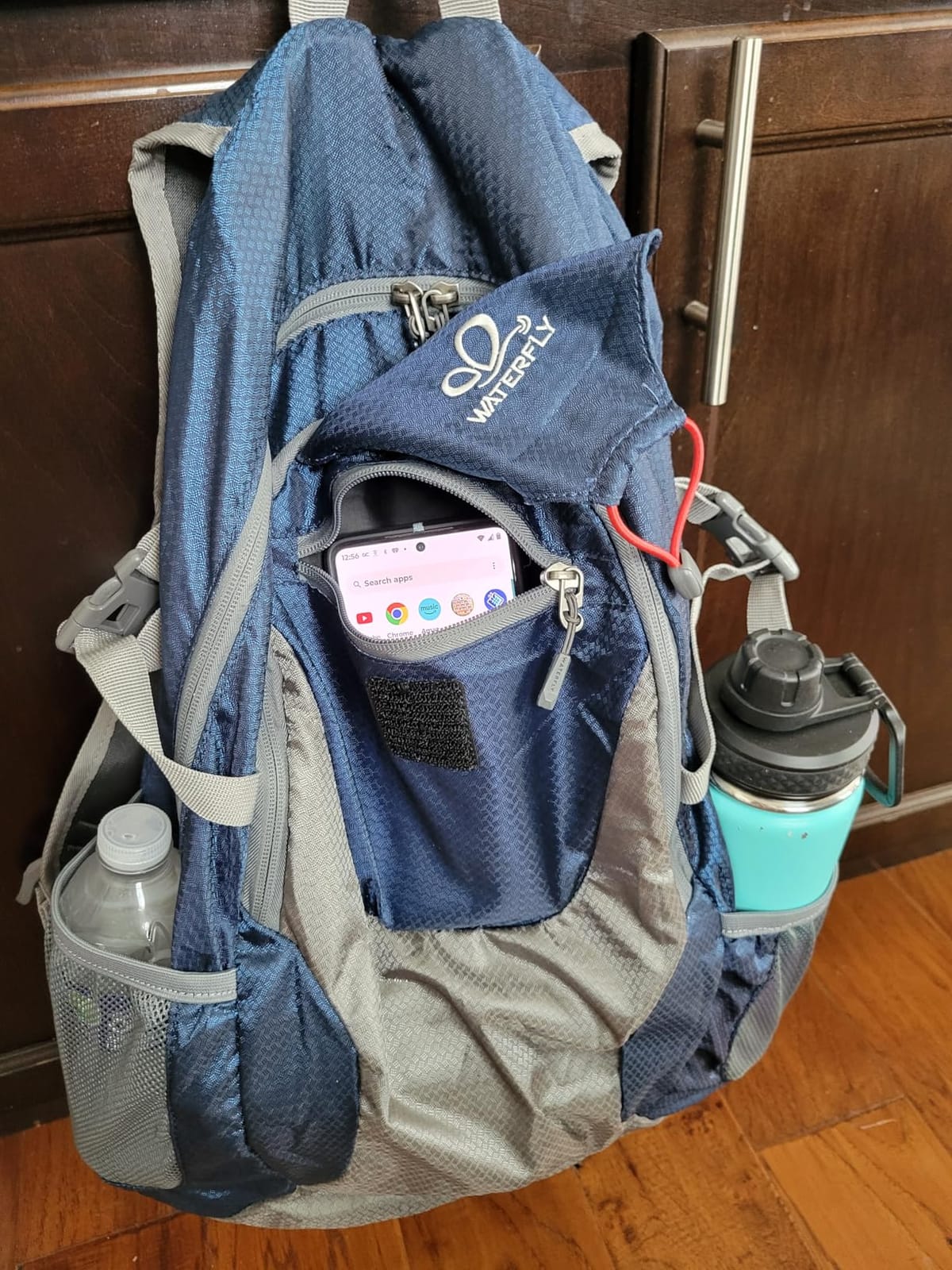 WATERFLY Lightweight Packable Hiking Backpack, 30L Day Pack Blue customer photo 2