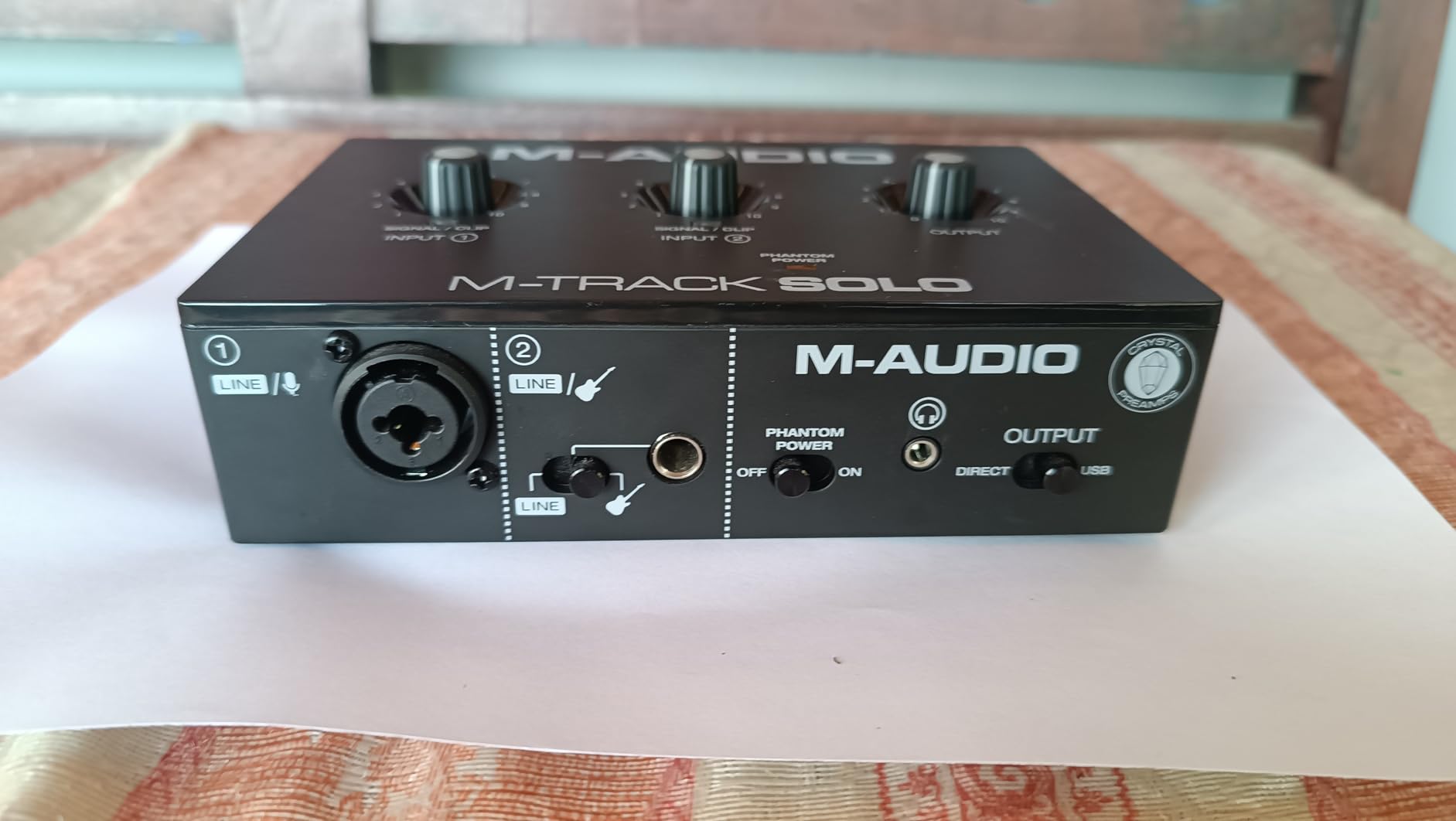M-AUDIO M-Track Solo USB Audio Interface | XLR, Line and DI Inputs, Professional Software Suite for Recording, Streaming, and Podcasting customer photo 2