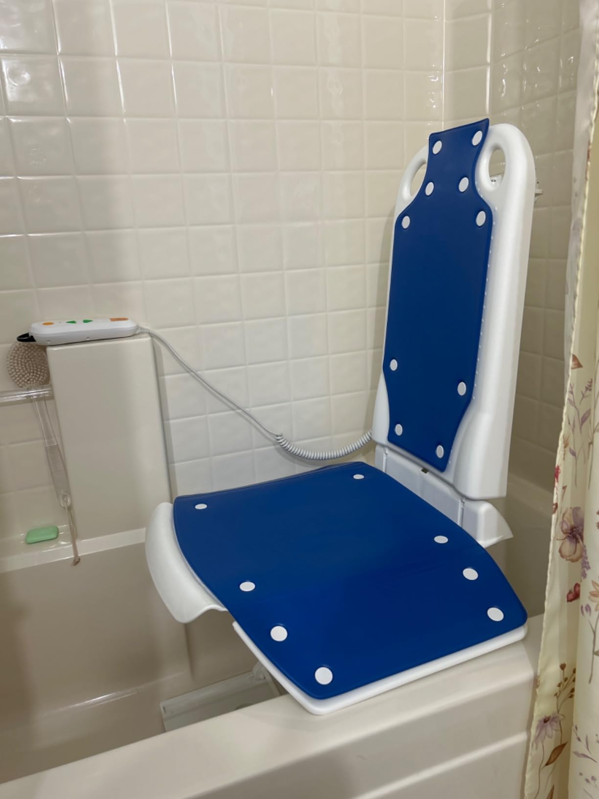 MAIDeSITe Electric Chair Lift, Stand Up Independently from Floor, Collapsible Bath Lift with Non-Slip Suction Cups, Floor Lift for Elderly, Support Up to 300 LBS customer photo 1