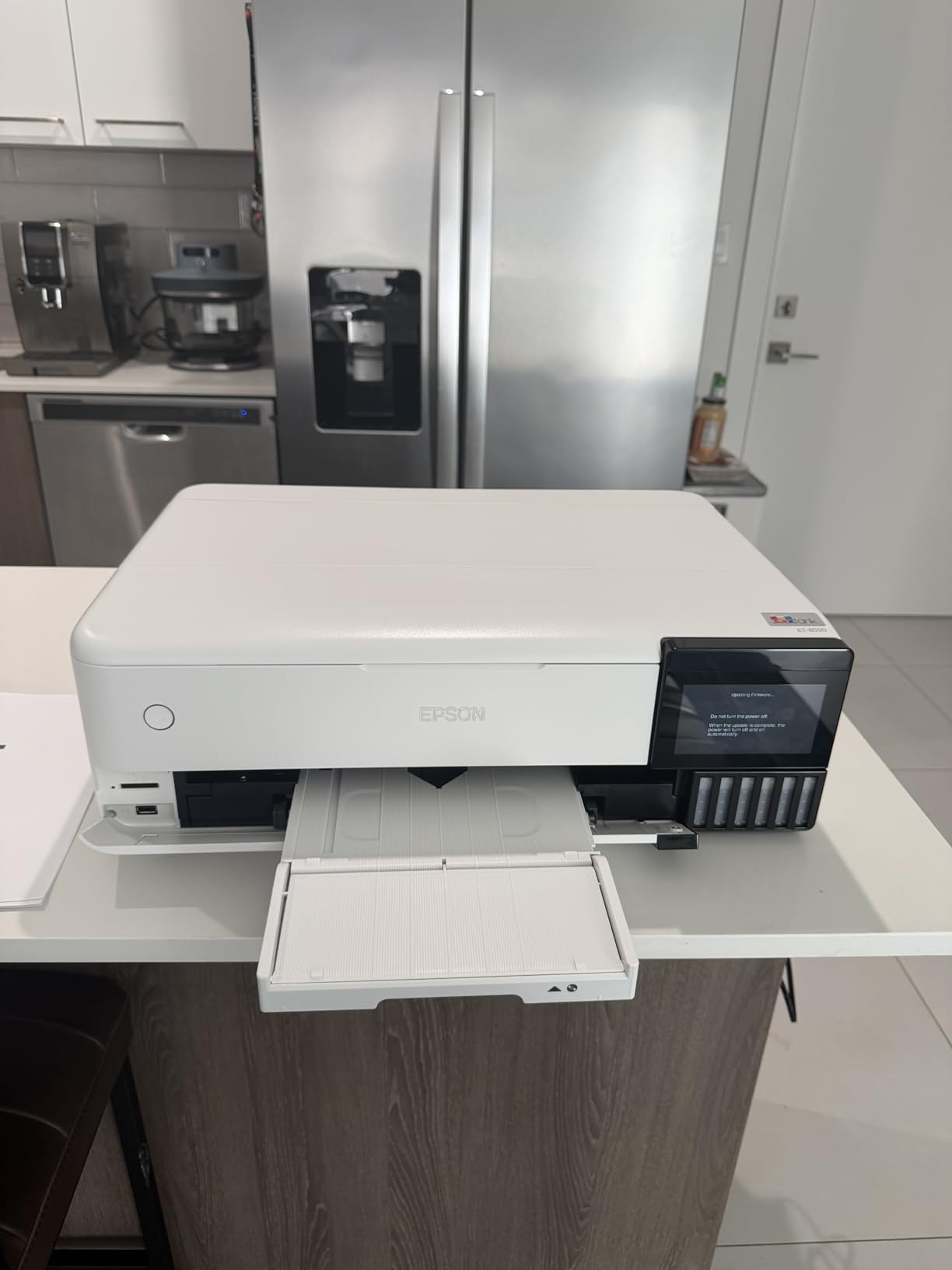 Epson EcoTank Photo ET-8550 Wireless Wide-Format All-in-One Tank Printer | Cartridge-free 6-color wide-format photo print, scan, copy; up to 16 ppm, 13 x 19 in.; ideal for creators and home studios customer photo 2
