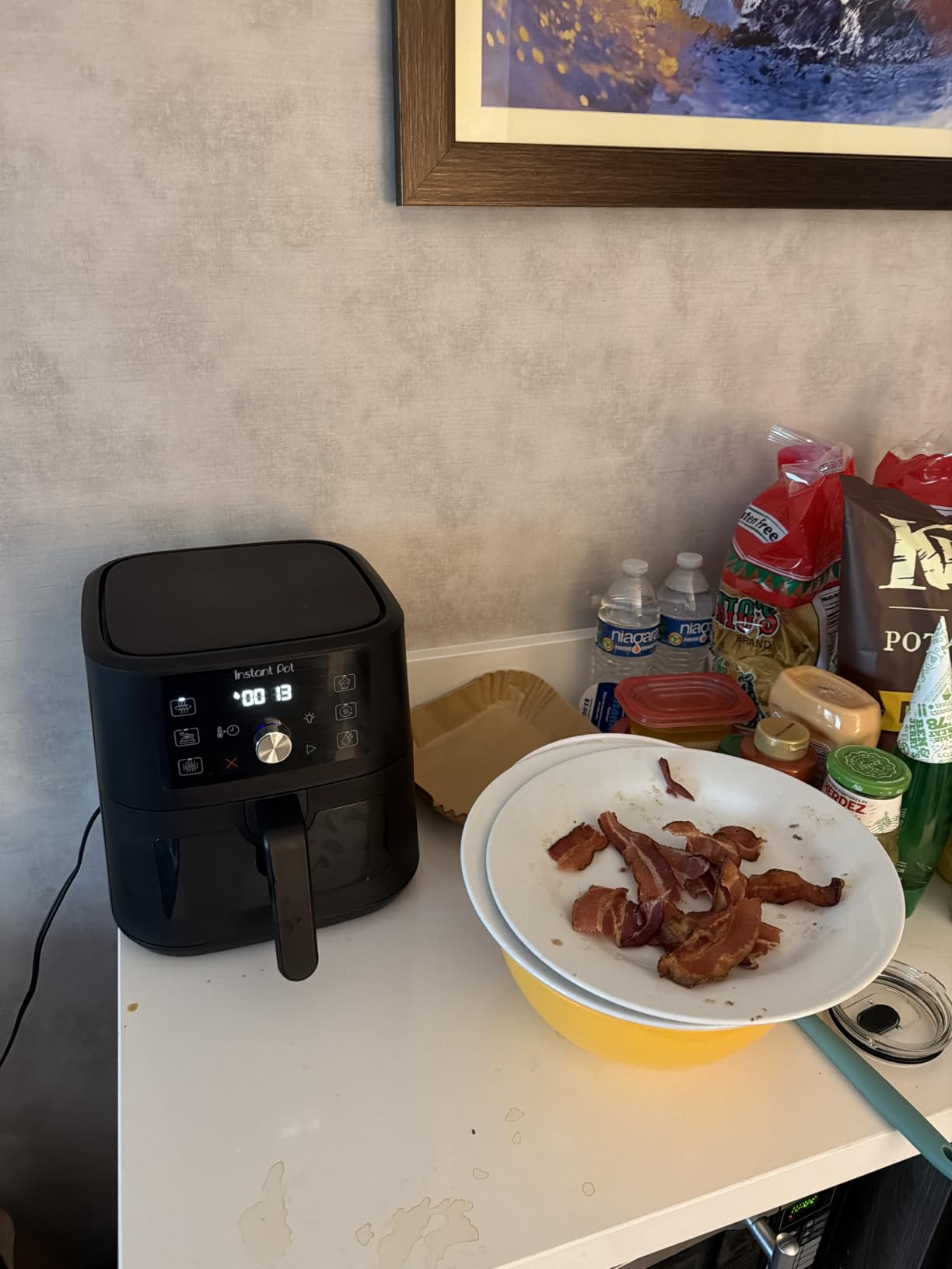 Instant Pot 4QT Vortex Plus 6-in-1 Mini Air Fryer, Custom Program Options, Crisps, Broils, Roasts, Dehydrates, Bakes, Reheats, 100+ In-App Recipes, Stainless Steel, 4 Quarts customer photo 1