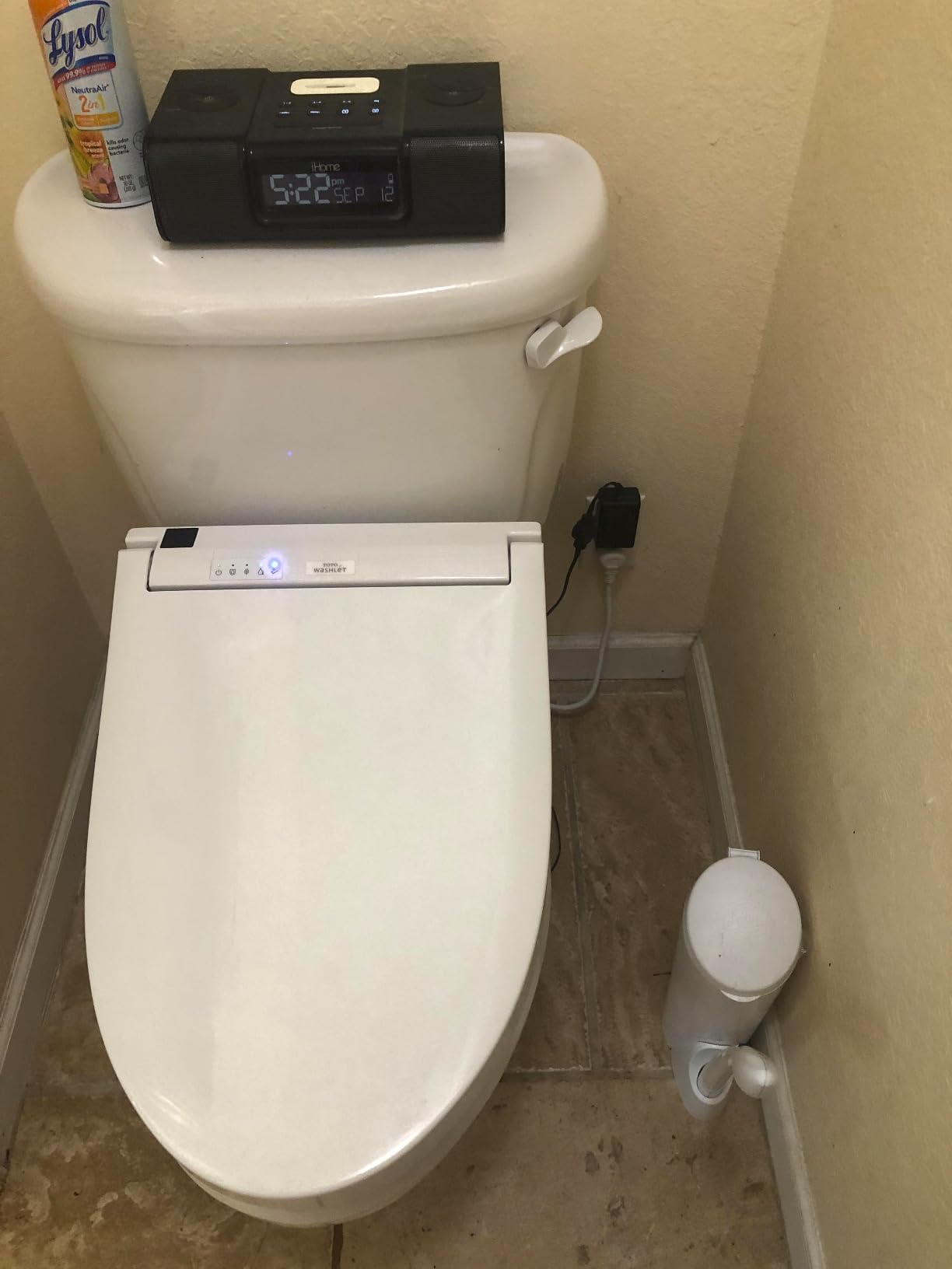 TOTO WASHLET C5 Electronic Bidet Toilet Seat with PREMIST and EWATER+ Wand Cleaning, Elongated, Cotton White - SW3084#01 customer photo 1