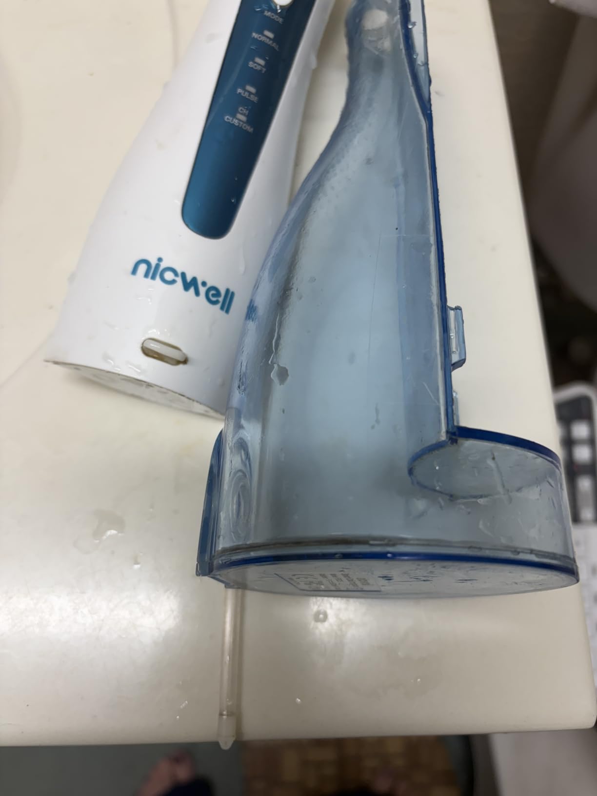 Nicwell Water Dental Flosser for Teeth - 4 Modes & 11 Pressure Settings Cordless Portable Oral Irrigator, IPX7 Waterproof Rechargeable with 5 Tips for Braces Cleaning, Travel, Deep Teeth Cleaning customer photo 1