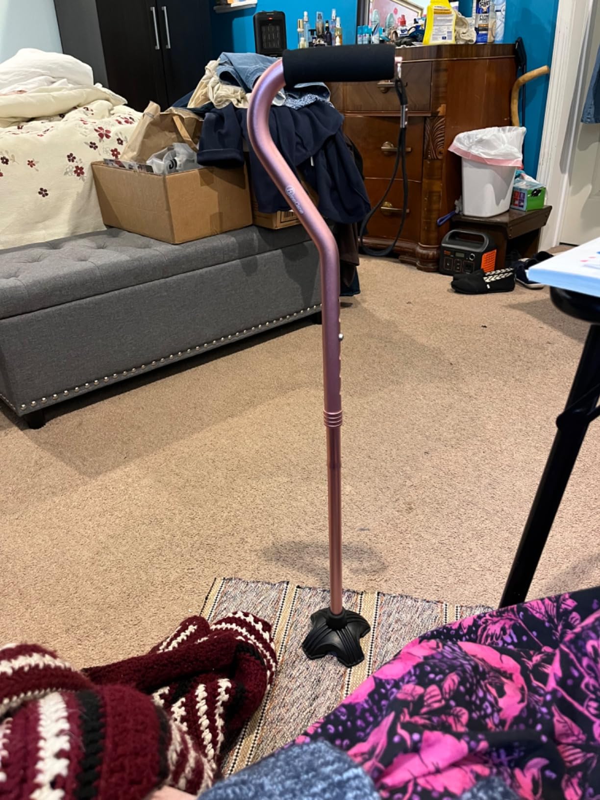 BeneCane Walking Cane Adjustable Cane with Offset Soft Cushioned Handle for Men & Women Lightweight Comfortable Extra Stability Base Mobility Aid for Men Women and Seniors customer photo 2