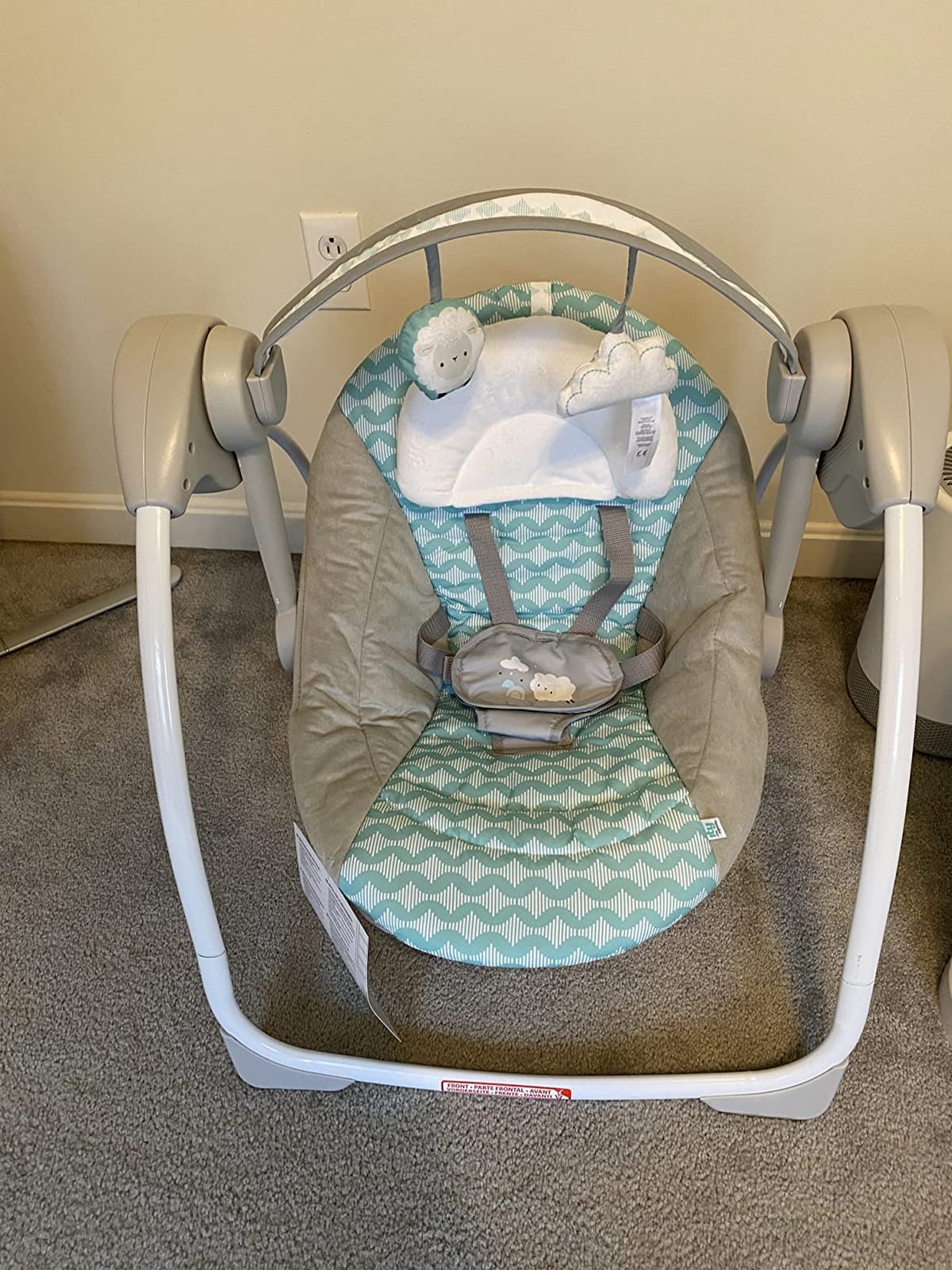 Ingenuity: ity by Ingenuity Swingity Swing Easy-Fold Portable Baby Swing, 0-9 Months Up to 20 lbs (Goji) customer photo 1