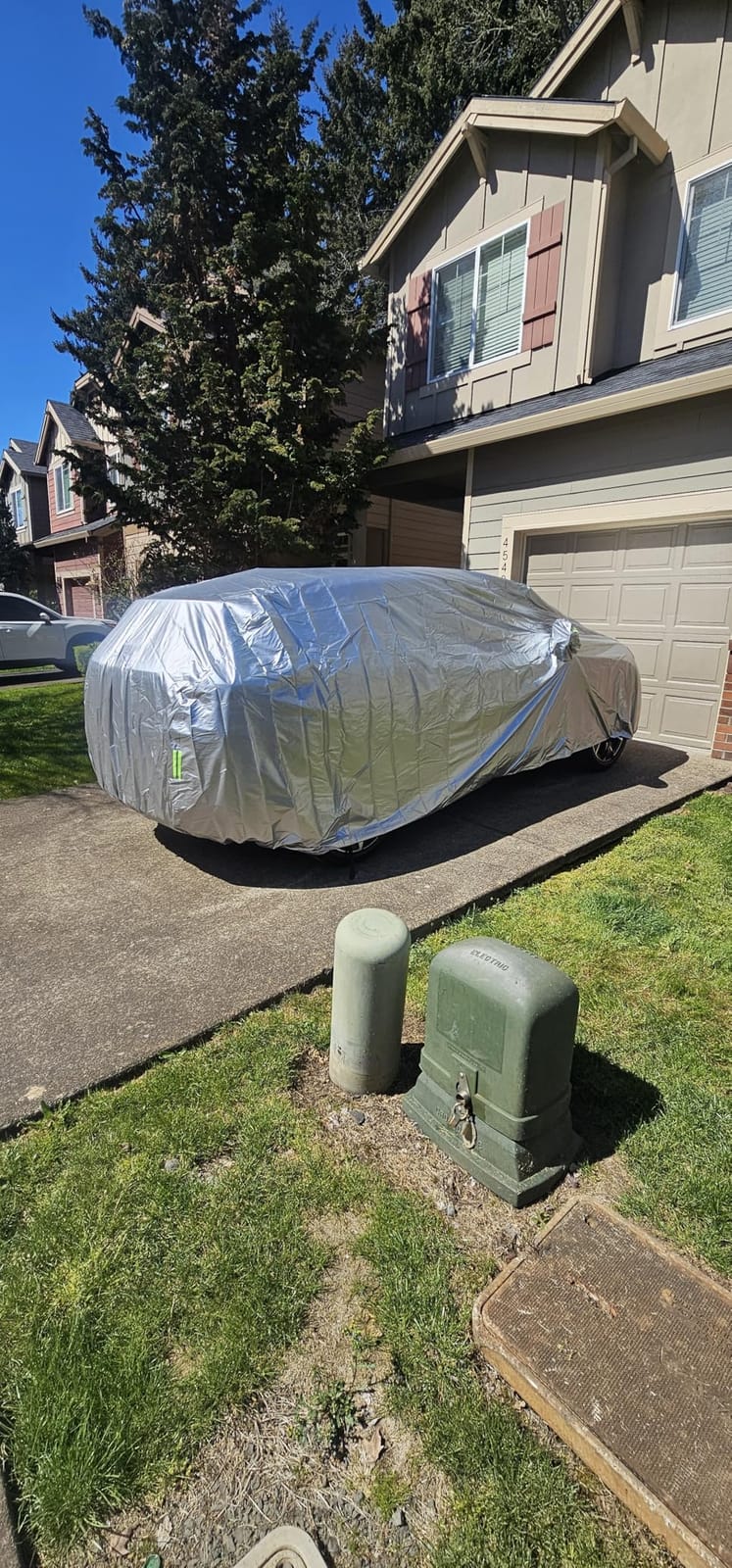 Car Cover, SUV Waterproof Car Covers for Automobiles All Weather | All Season, UV Hail Protection, Snowproof Full Car Cover, Outdoor Full Cover, Universal Fit SUV Up to 190