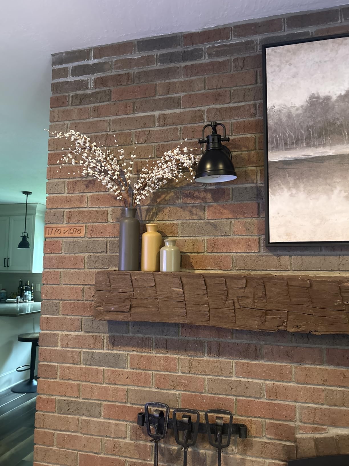 CwlwGO- Ceramic Vase Set of 3, Small Flower Vases for Home Decoration, Modern Farmhouse Decor, Living Room Kitchen Table Centerpieces, Shelf, Mantel, Fireplace and Entrance Decorations-Multicolor. customer photo 1