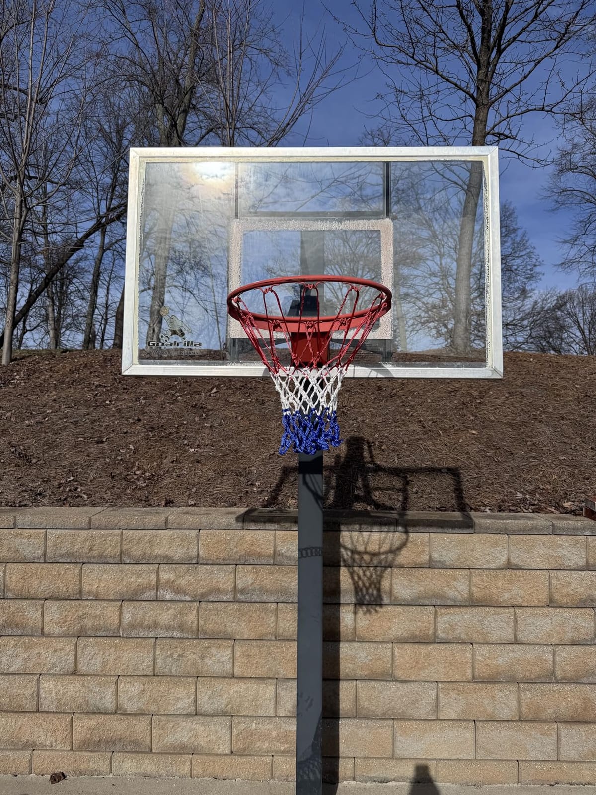 NEIJIANG Basketball Net Replacement, 2025 Upgrade Thick Professional Basketball Nets Heavy Duty Outdoor, All Weather Anti Whip Color Never Fade - 12 Loops customer photo 2