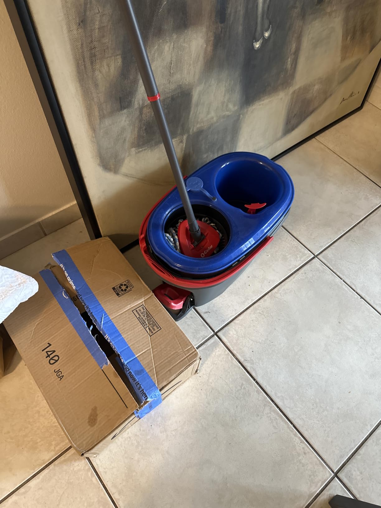 O-Cedar RinseClean Spin Mop & Bucket System | Clean with Clean Water | Removes 99% of Bacteria customer photo 1