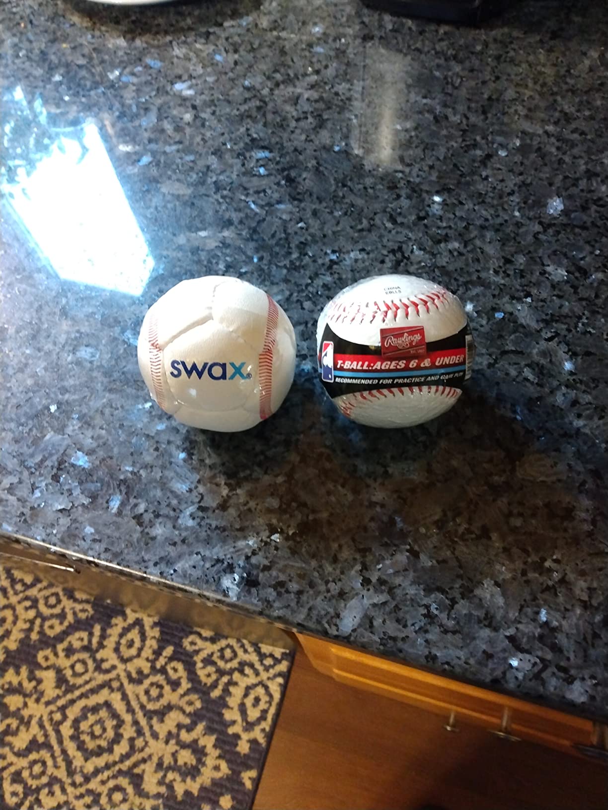 Game Master Swax Training Baseball 2 Pack, White/red customer photo 1