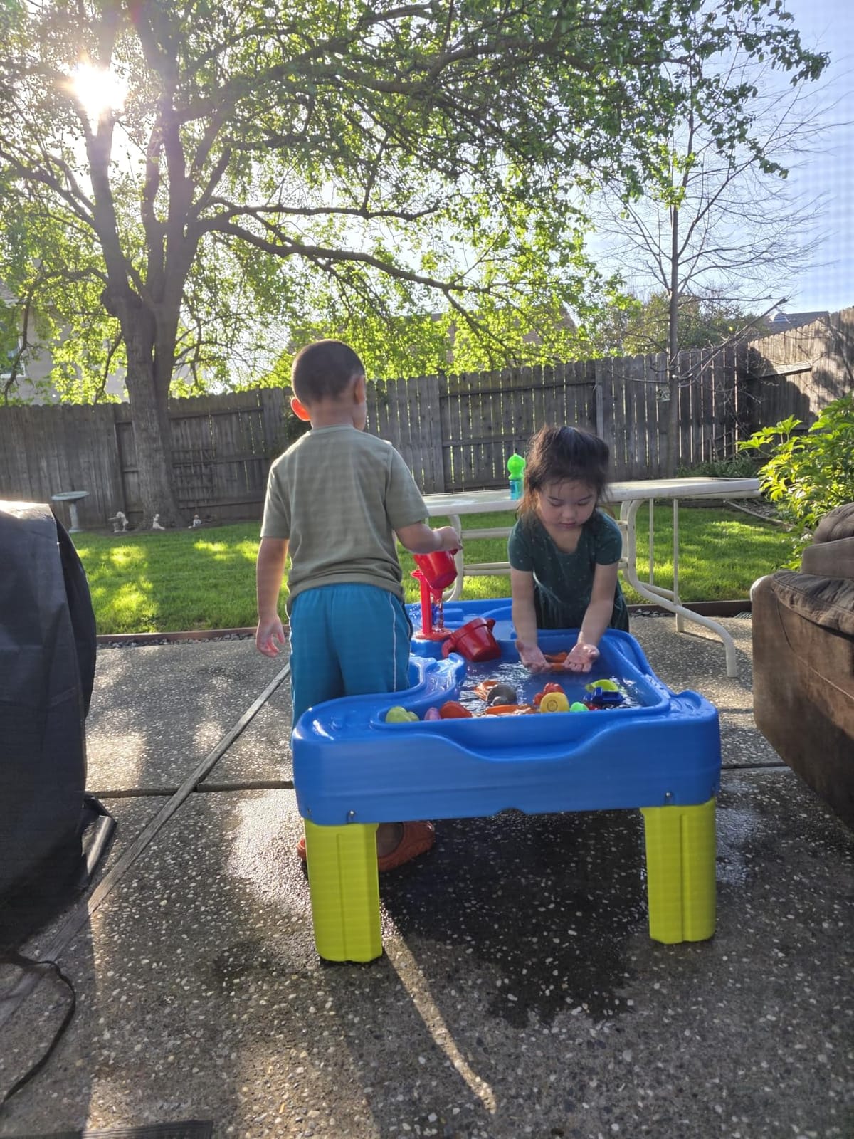 Simplay3 Big River and Roads Water Play Table, Outdoor Activity Table with Track Toys for Toddlers and Kids, 9 Accessories Included, Made in USA customer photo 2