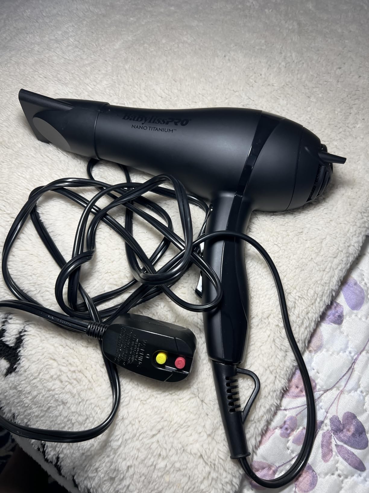 BaBylissPRO Nano Titanium 2000-Watt Blow Dryer with Concentrator Nozzle, Professional Grade Ionic Corded Styling Tool for Hair customer photo 1