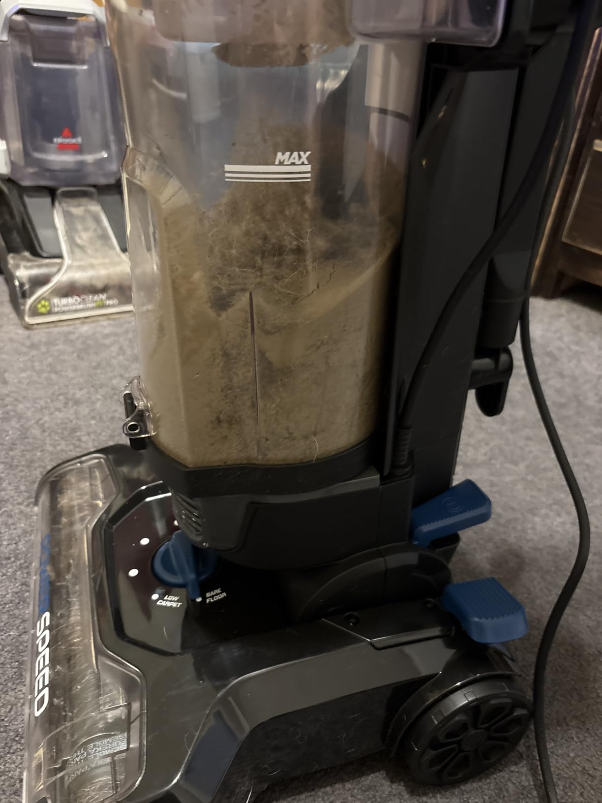 Eureka PowerSpeed Lightweight Upright Vacuum Cleaner for Carpet and Hard Floor, Powerful Bagless Upright Vacuum Cleaner for Home Pets, NEU181A, Blue | Pet Hair, Carpet & Hard Floor, 2.6L Dust Cup, Pet Turbo Brush, Crevice & Upholstery Tools, Bagless customer photo 2