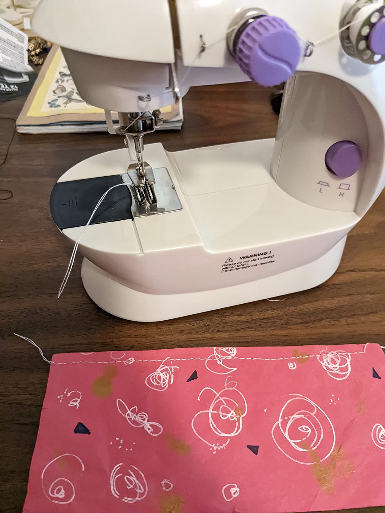 Made By Me My Very Own Sewing Machine for Beginner, Portable Battery Powered First Sewing Machine for Kids Ages 8+, Includes Fabric, Thread, Measuring Tape, & Stuffing customer photo 1
