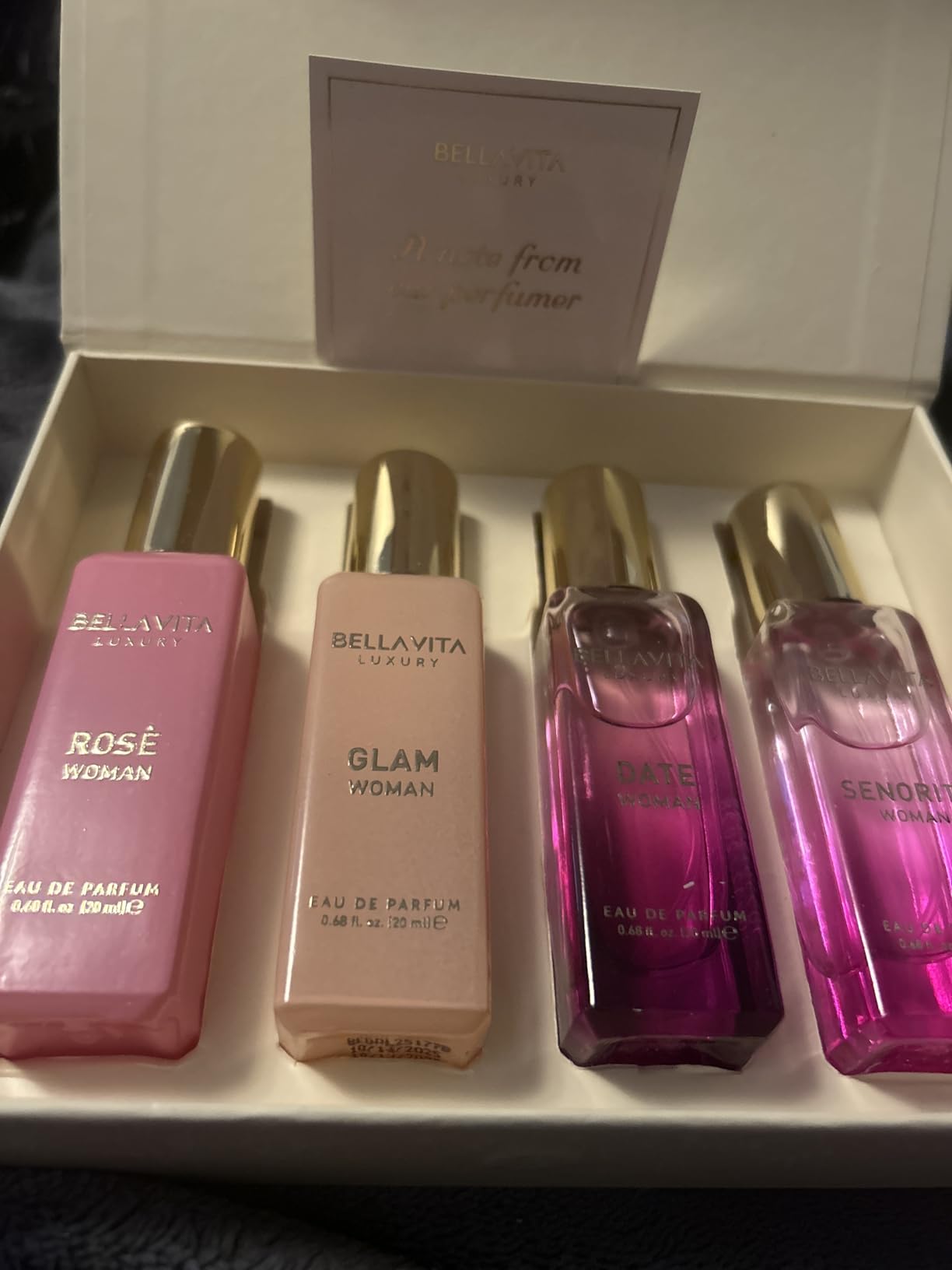 Bellavita Luxury Women's Perfume Gift Set with Rose, Senorita, Date, and Glam | 80ml | Perfume for Women | Pink Pepper, Yuzu and Floral Peach | Long Lasting Fragrance customer photo 1