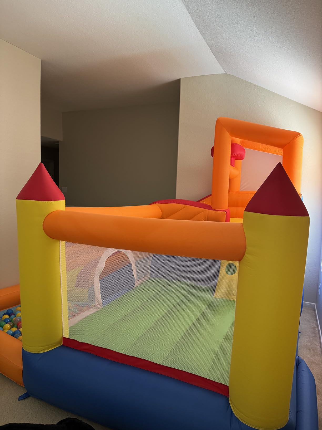 HuaKastro Inflatable Water Slide Bounce House for Kids with Pool, 5-in-1 Indoor/Outdoor Blow Up Play Center for Climbing, Sliding, Jumping & Splashing Fun, Blower Included customer photo 2