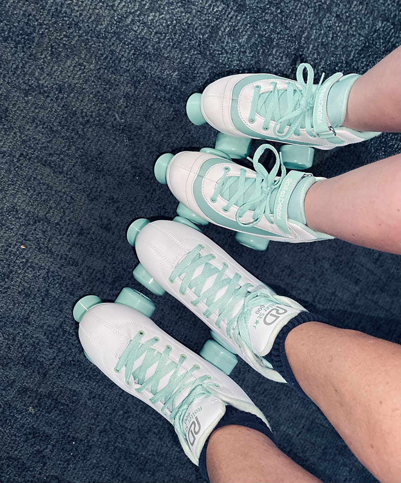 Roller Derby Roller Star 600 Women's Roller Skates - White/Mint - Size 08 customer photo 1