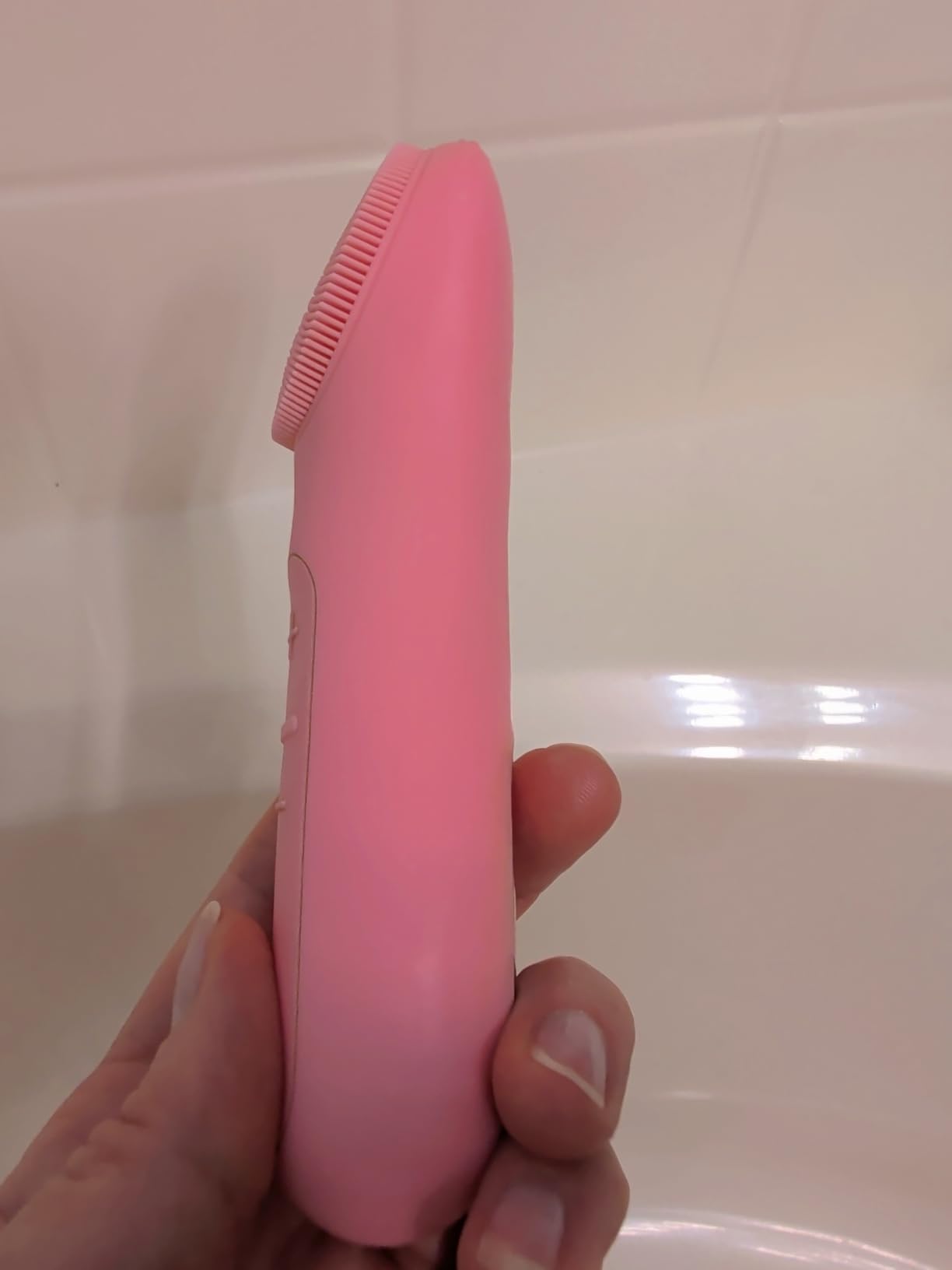 NågraCoola CLIE Facial Cleansing Brush, Waterproof and Rechargeable Face Scrub Brush for Men & Women, Cleansing, Exfoliating and Massaging, Electric Face Scrubber - Blue customer photo 2