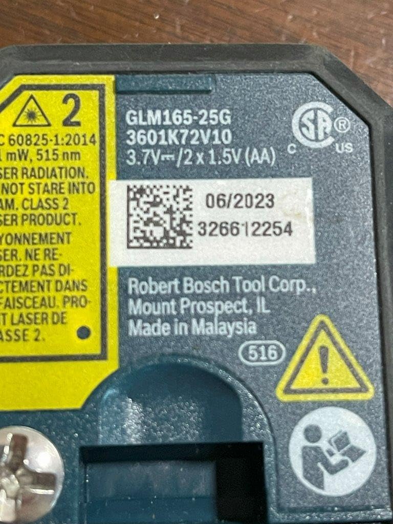 Bosch GLM165-25G Blaze Green-Beam 165 Ft. Laser Measure Tool | Laser distance meters with ready-to-read backlit color display, laser beam, full rubber overmold housing, ±1/16 in. accuracy customer photo 2