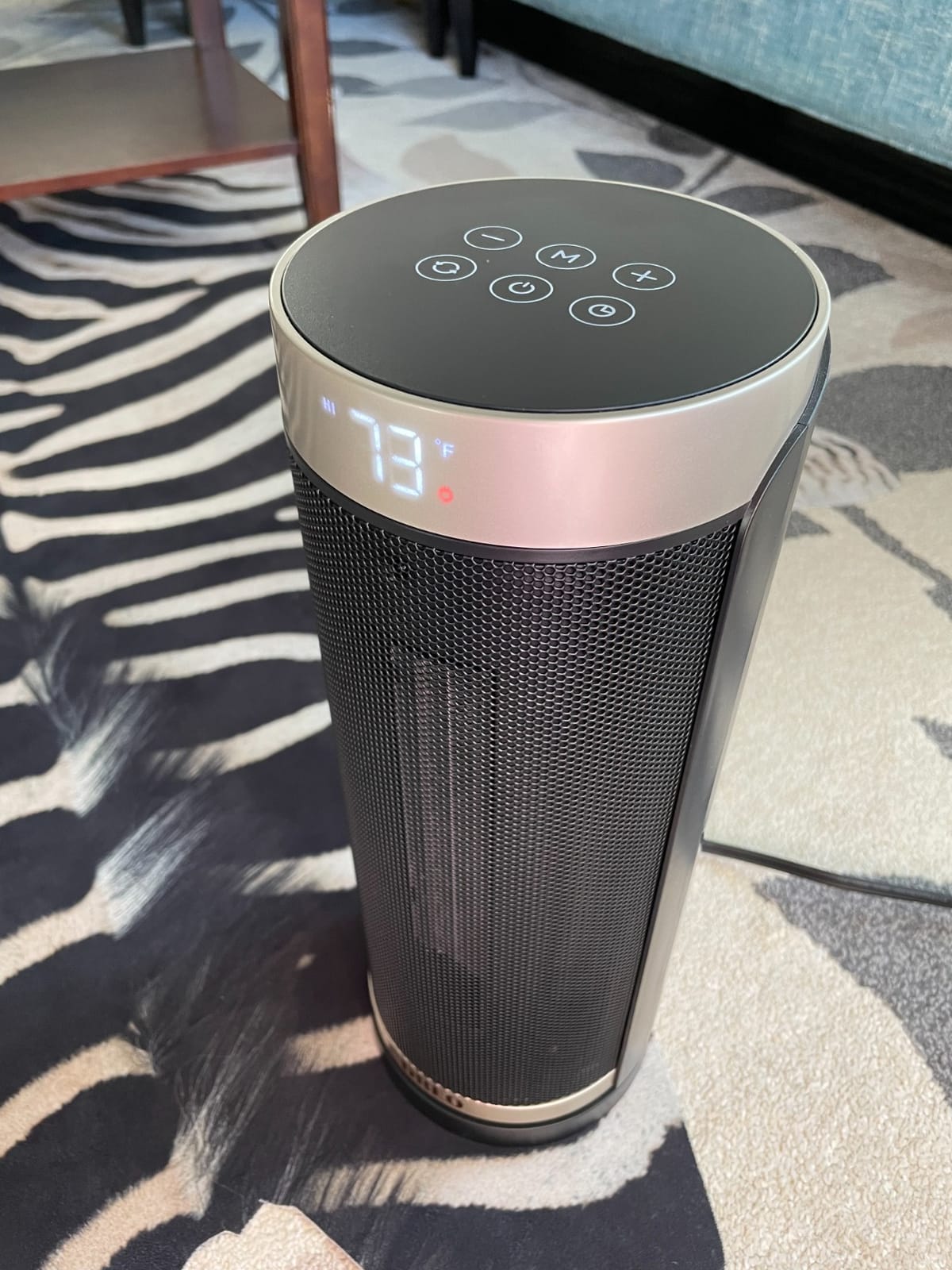 DREO Space Heaters for Indoor Use with Thermostat, 1500W Electric Heaters | Fast Heating, Quiet Operation, 70° Oscillation, Remote Control, 12H Timer, ECO Mode, ETL-Certified Safety Heat for Large Room customer photo 1