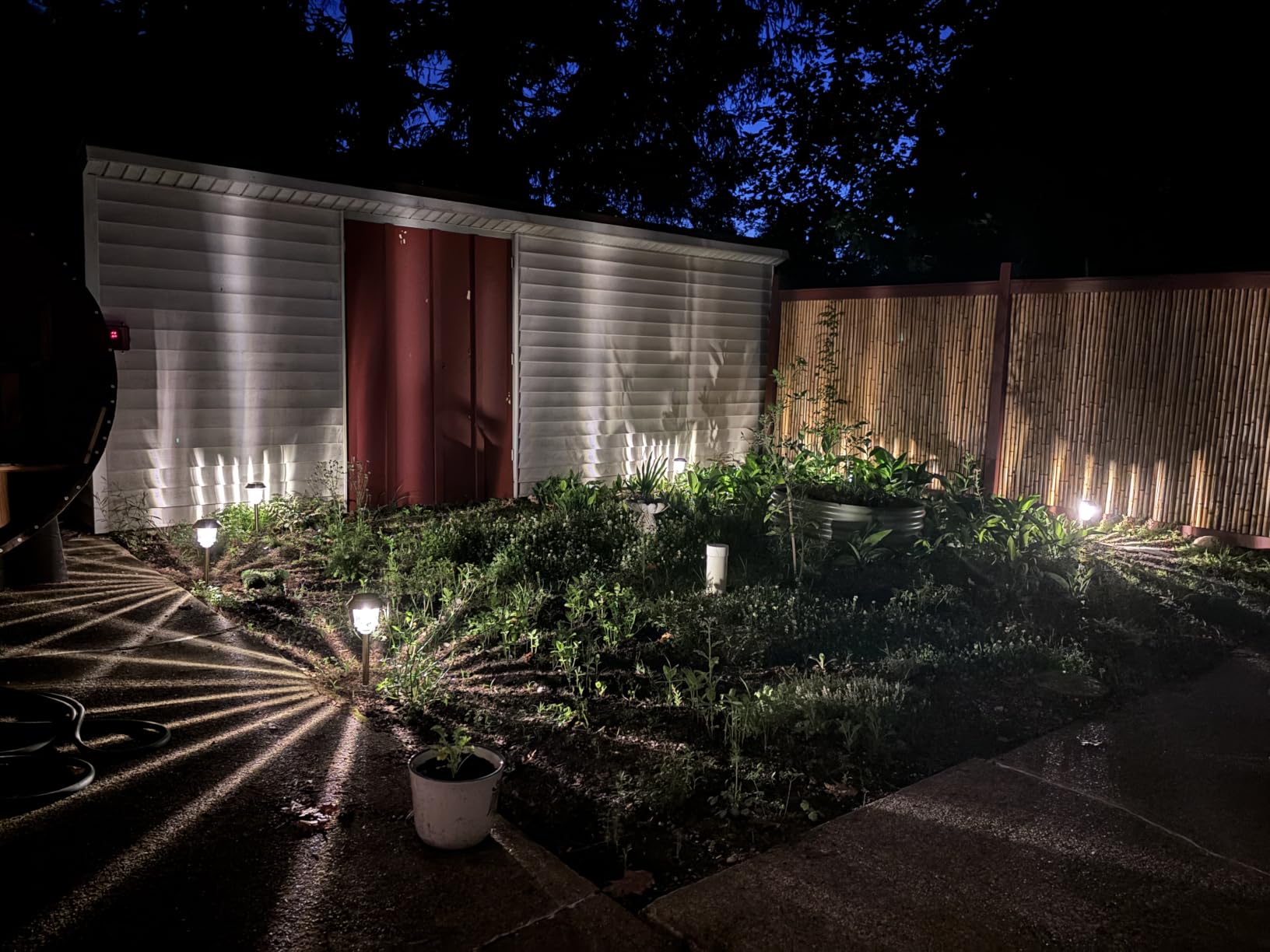 XMCOSY+ Solar Pathway Lights Outdoor, 6 Pack Solar Light Outdoor Waterproof | Stainless Steel & Aluminum 10-40LM Dimmable Warm White for 12H, IP65 Solar Powered Auto On/Off Outdoor Light for Yard Garden customer photo 2
