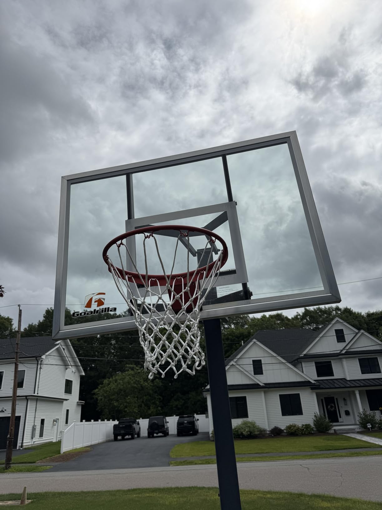 LAO XUE Basketball Net Outdoor, (7.16 oz) 12 Loops Professional Heavy Duty Basketball Net Replacement, All Weather Anti Whip, Suitable for Outdoor Standard 12 Loops Basketball Hoop customer photo 1