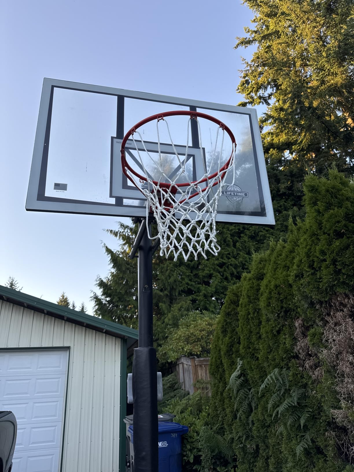 LAO XUE Basketball Net Outdoor, (7.16 oz) 12 Loops Professional Heavy Duty Basketball Net Replacement, All Weather Anti Whip, Suitable for Outdoor Standard 12 Loops Basketball Hoop customer photo 2