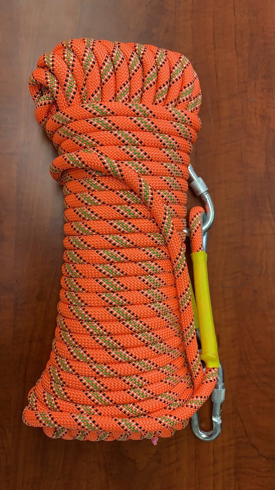 Nice C Climbing Rope, Rescue Static Rope, 10mm (Orange, 30M(96ft)) | Rock Climbing Rope, Construction Rope, Carry Bag, Static Kernmantle Rope, Outdoor Rescue, Rappelling customer photo 1