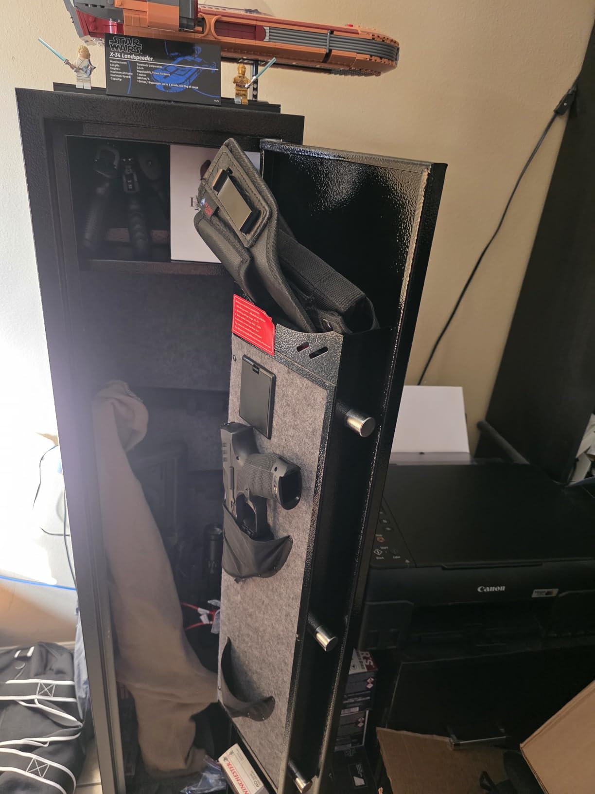 Kaer 4-5 Biometric Gun Safe for Rifles and Pistols,Long Rifle Safe for Home | No Assembly Needed,Gun Cabinet for 3-5 Shotgun 5-7 Handguns, Fingerprint,Digital Keypad,Removable Shelf,Gun Rack for Home customer photo 1