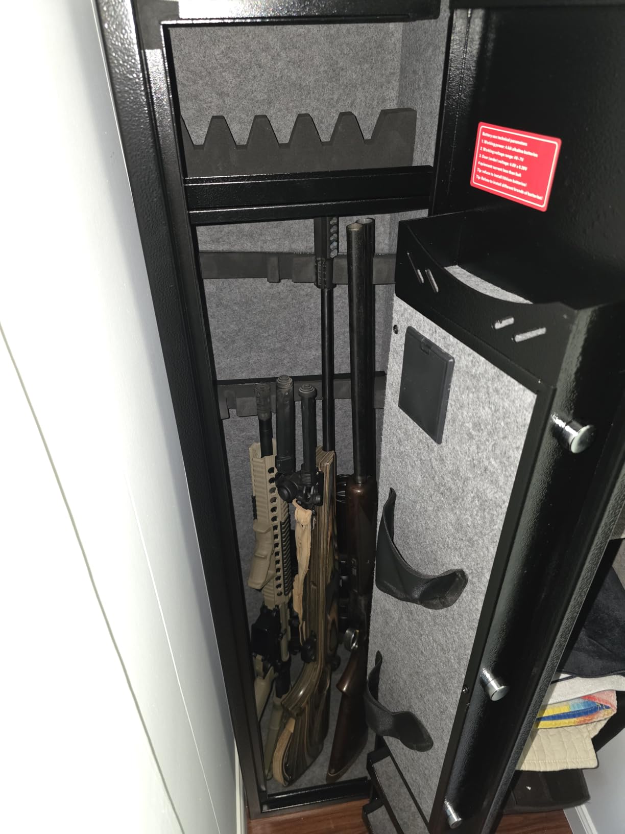 Kaer 4-5 Biometric Gun Safe for Rifles and Pistols,Long Rifle Safe for Home | No Assembly Needed,Gun Cabinet for 3-5 Shotgun 5-7 Handguns, Fingerprint,Digital Keypad,Removable Shelf,Gun Rack for Home customer photo 2