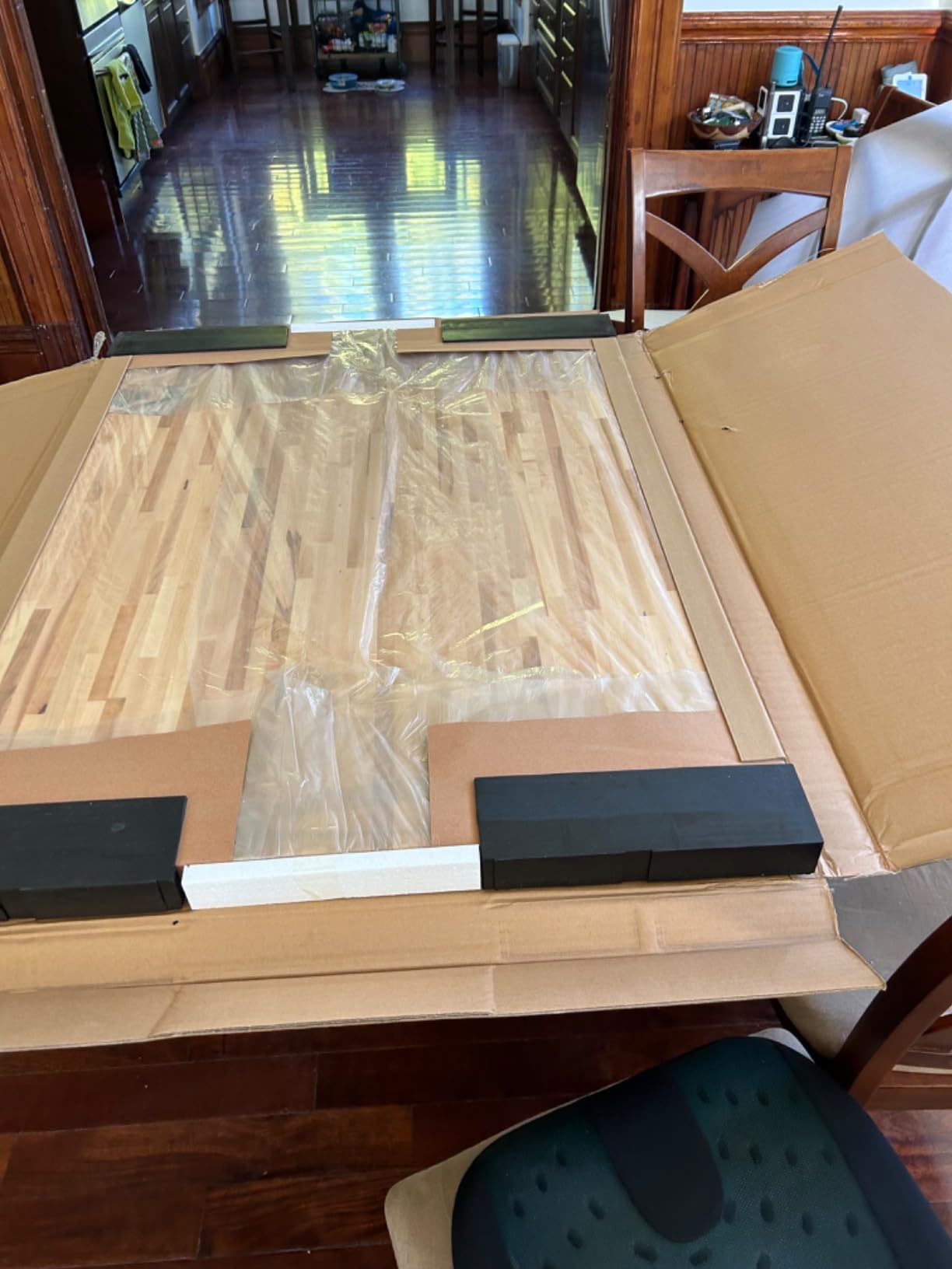 CONSDAN Butcher Block Counter Top, USA Grown Hard Maple Solid Hardwood Countertop, Washer/Laundry Countertop, Table Top, Polished, Prefinished with Food-safe Oil, 1.5