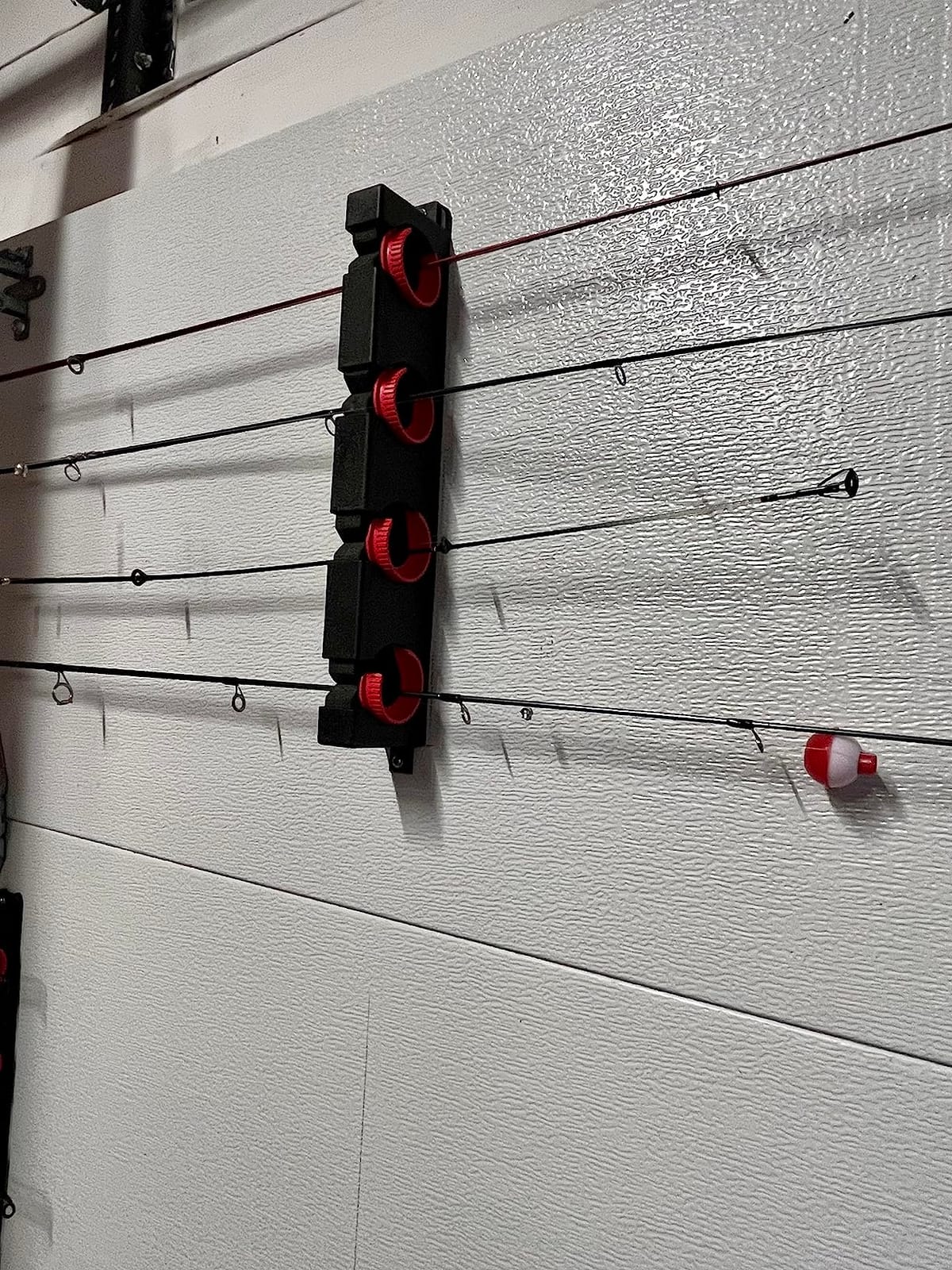 Berkley Twist Lock Fishing Rod Rack, Stores 4 Rods, Black, Soft Foam Grip Pads Protect Rod Finishes, Durable Construction customer photo 1