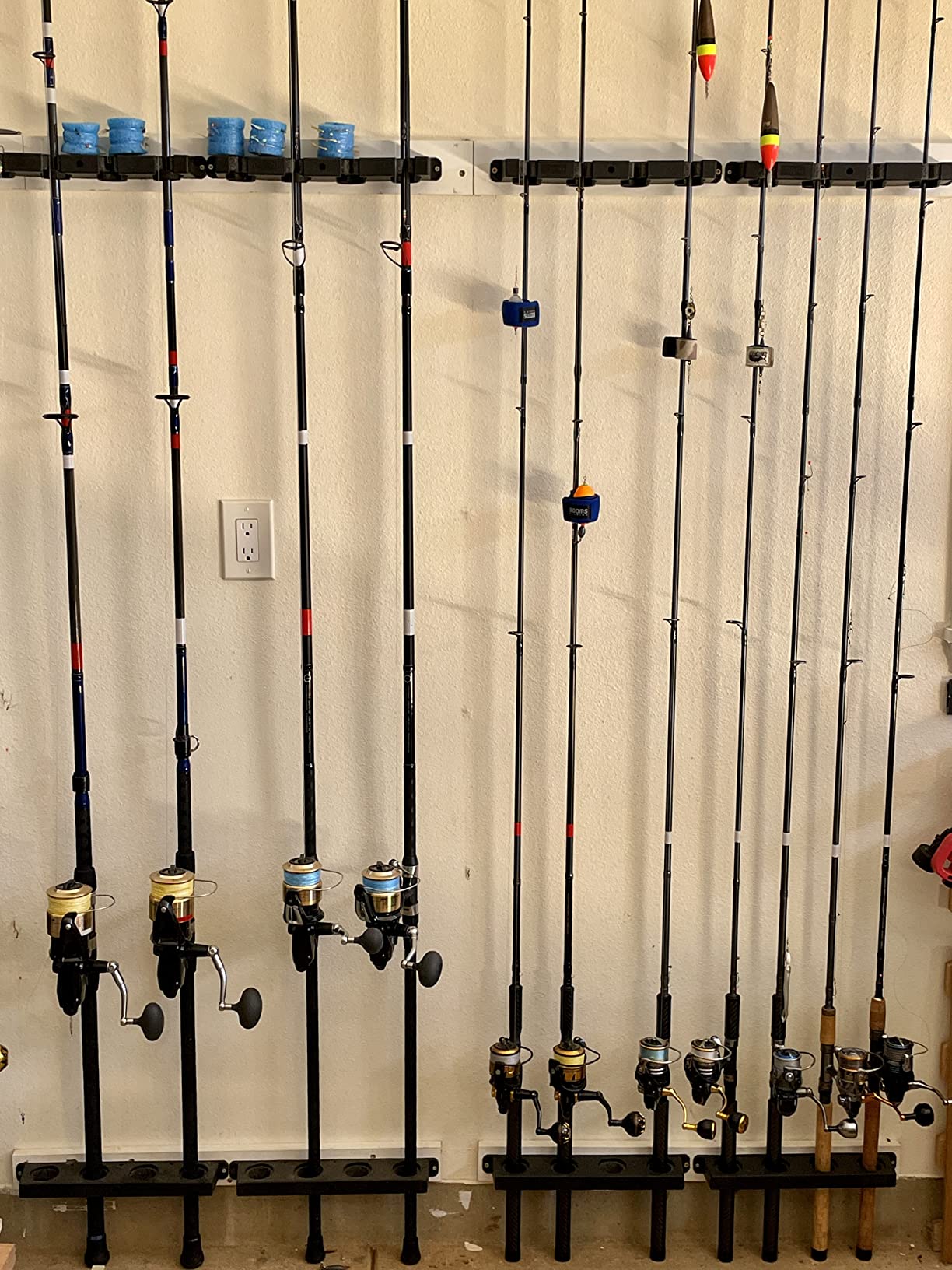 Berkley Twist Lock Fishing Rod Rack, Stores 4 Rods, Black, Soft Foam Grip Pads Protect Rod Finishes, Durable Construction customer photo 2