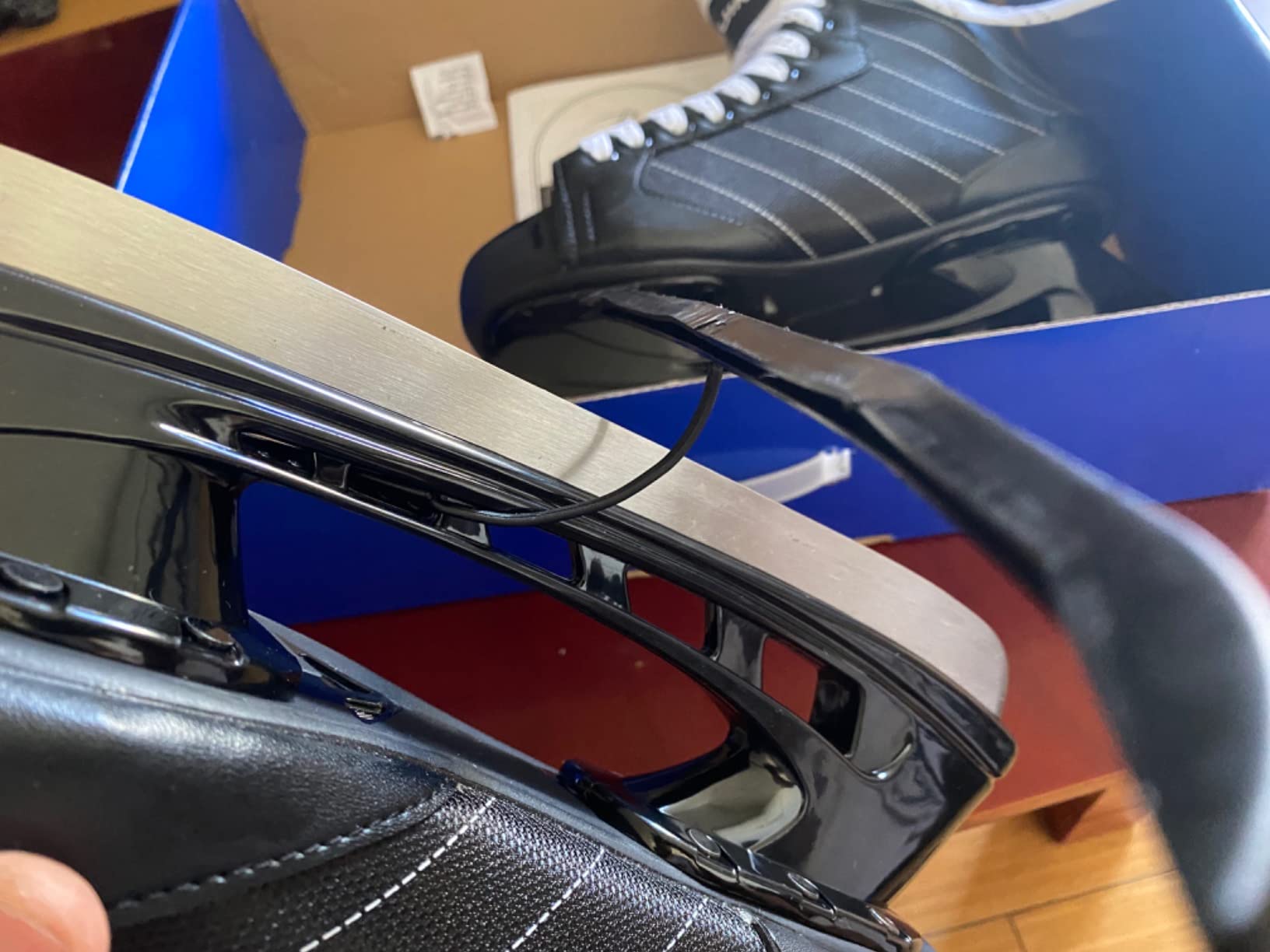 Riedell Bruin Ice Hockey Skates for Men and Women | Rugged Foam-Padded Uppers and Stainless Steel Blades, Durable Polyester Uppers, Reinforced Nylon Outsole customer photo 1