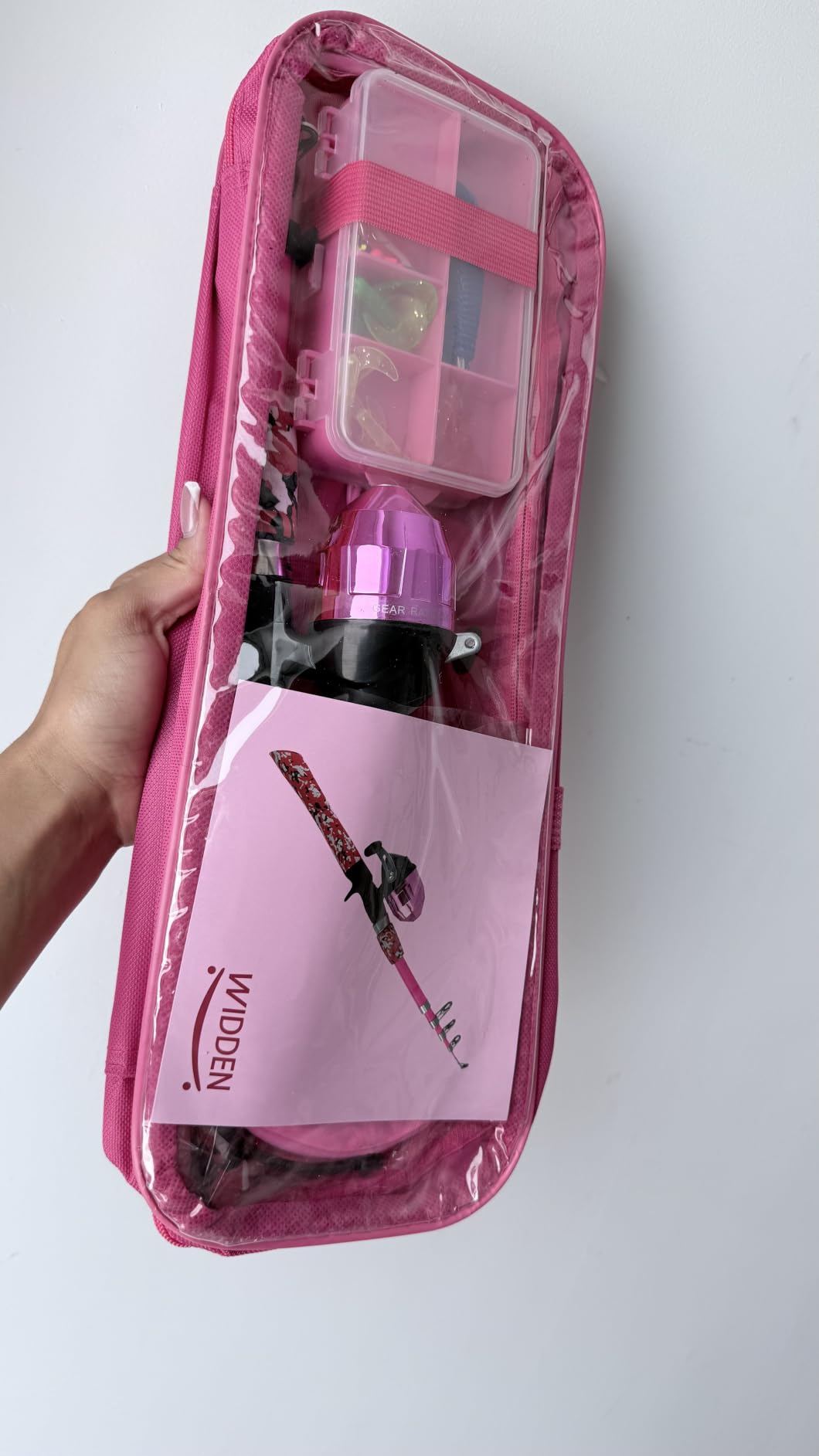 WIDDEN Kids Fishing Pole, Portable Telescopic Kids Fishing Poles for Boys and Girls, Fishing Rod and Reel Combo Kit with Tackle Box, and Fishing Net, Best Fishing Pole for Toddler Youth customer photo 1