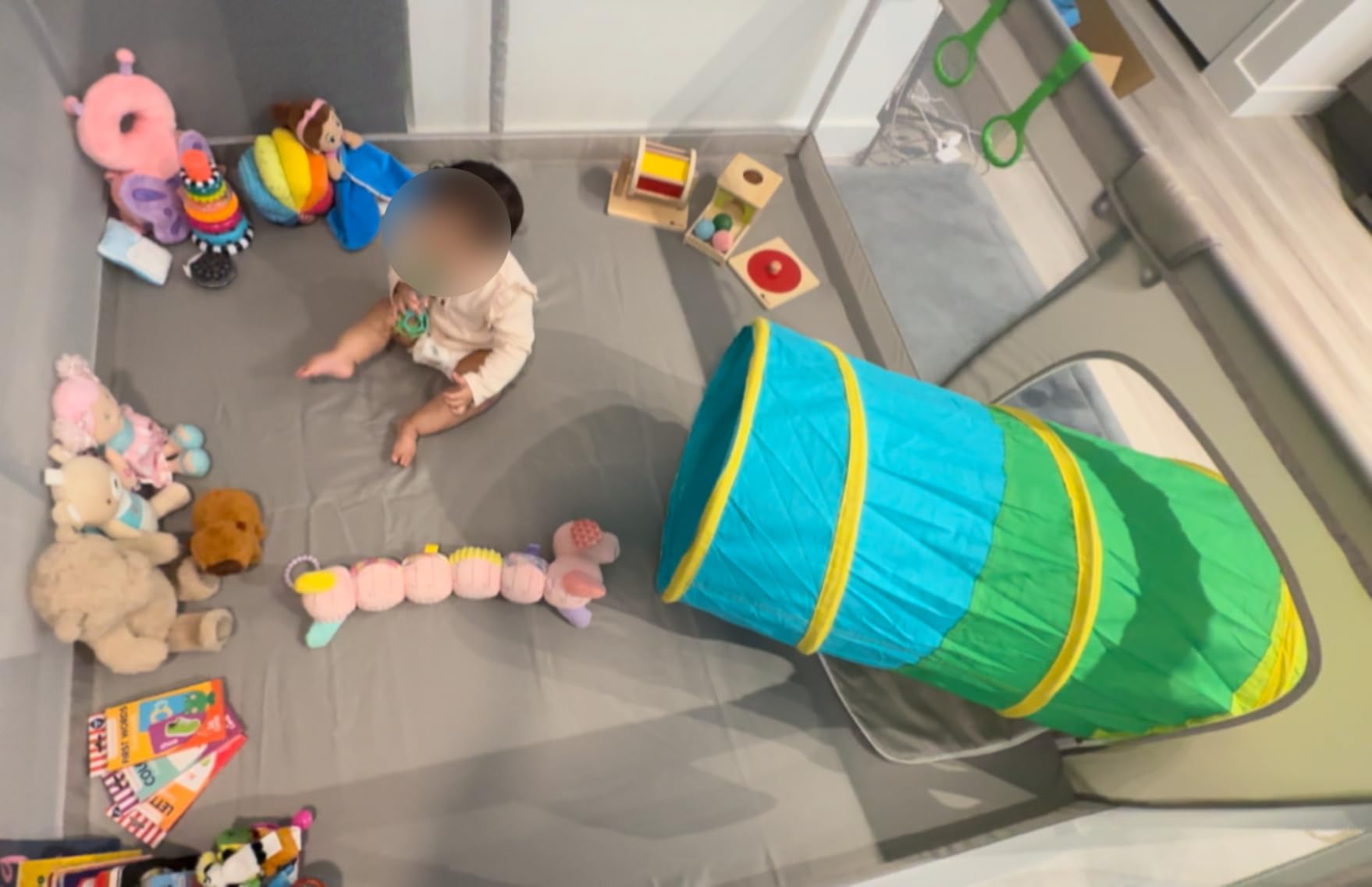 Kids Play Tunnel Tent for Toddlers, Colorful Pop Up Crawl Tunnel Toy for Baby or Pet with Breathable Mesh, Collapsible Gift for Boy and Girl Play Tunnel Indoor and Outdoor Game customer photo 1