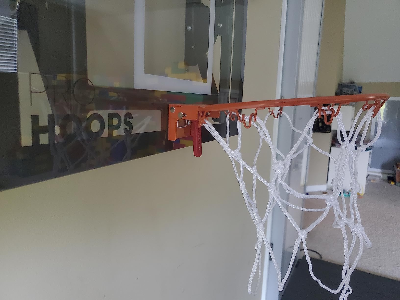 Franklin Sports Wall Mounted Basketball Hoop - Fully Adjustable - Shatter Resistant - Accessories Included Black/White customer photo 2