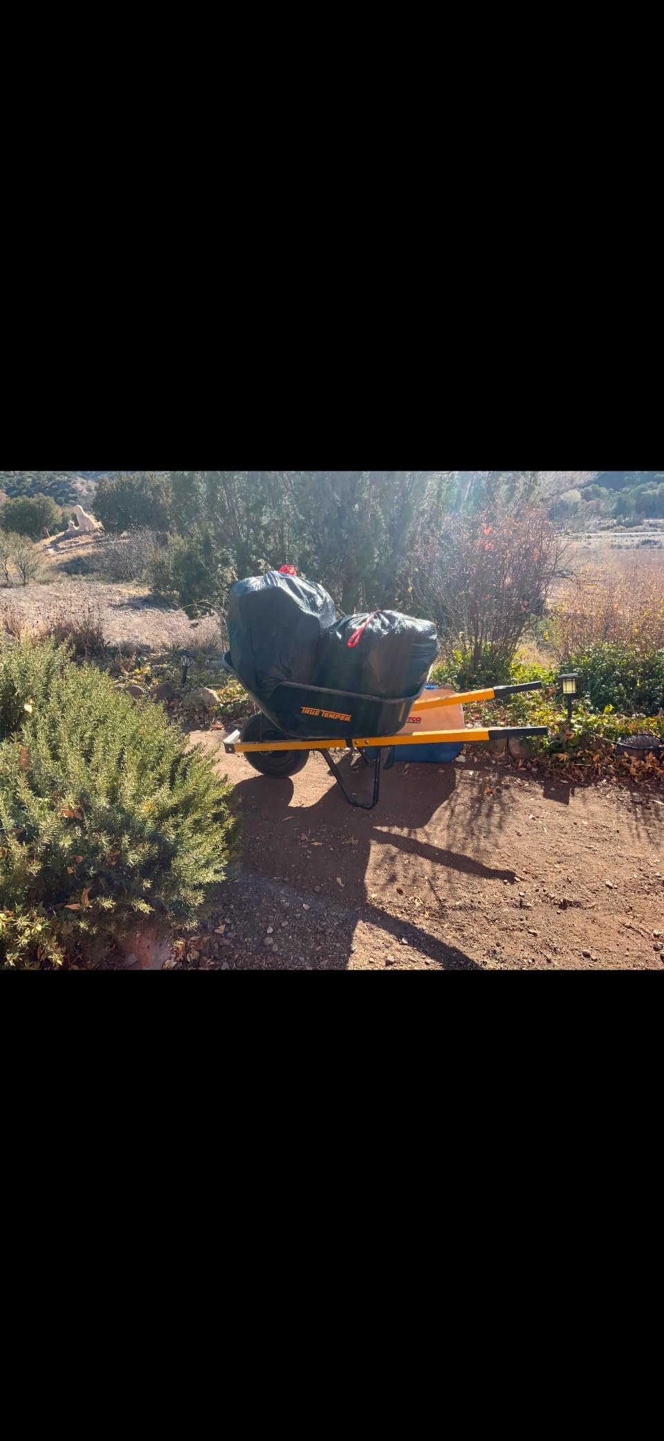 True Temper Steel Wheelbarrow with Never Flat Tire & Steel Handles, 6 Cu. Ft customer photo 2