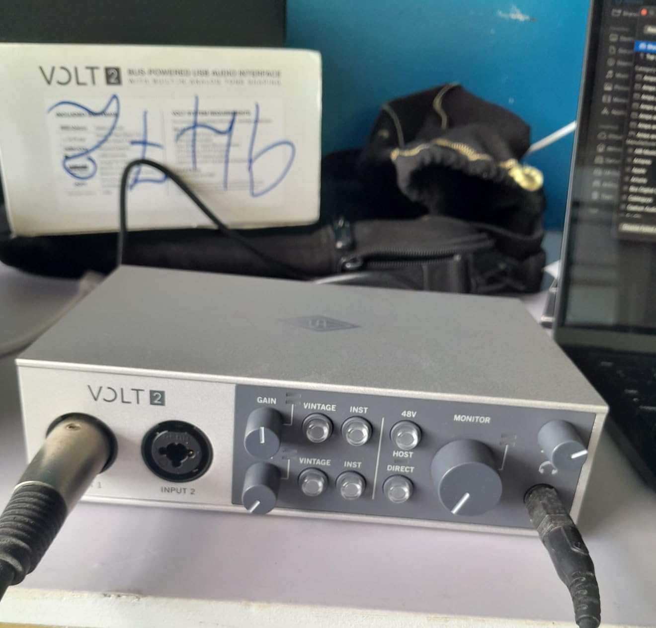 Universal Audio Volt 2 USB Audio Interface | 2x2 USB-C interface with 610 tube emulation and MIDI for musicians, podcasters and streamers customer photo 1