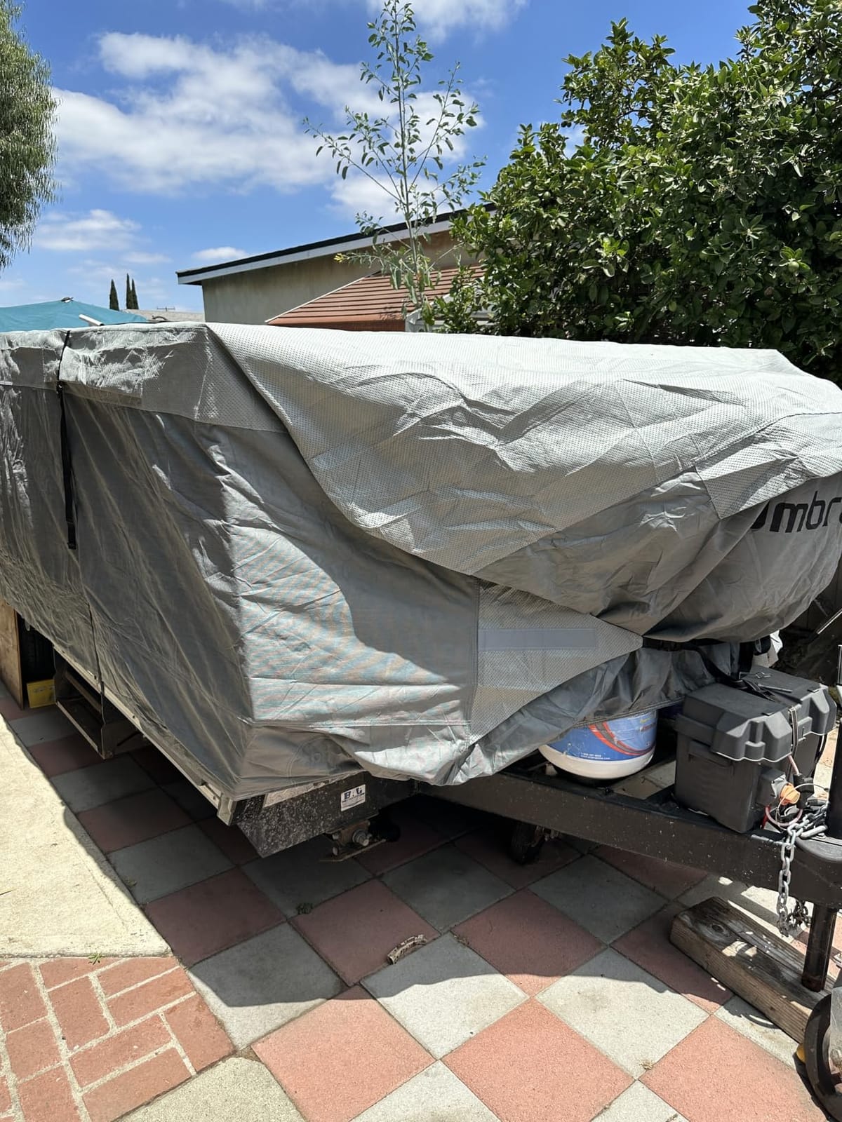 Class C RV Cover 23' ~ 26', Upgraded 9-Layers Top Motorhome Cover, Heavy Duty Anti-UV Camper Cover Windproof Ripstop Class C Travel Trailer Cover for Winter Snow Protection customer photo 1