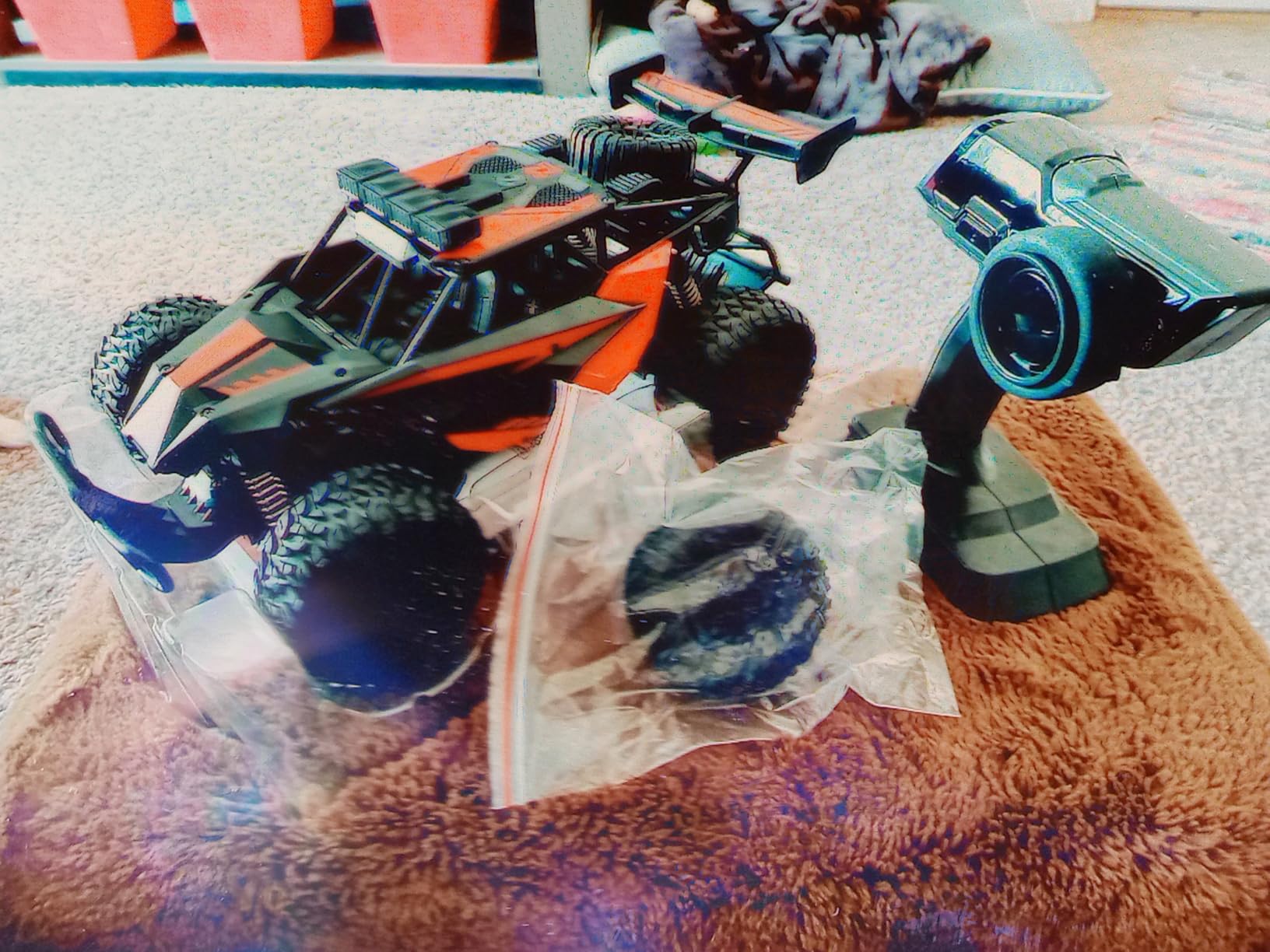 BLUEJAY Remote Control Car, 2.4GHz High Speed 33KM/H RC Cars Toys | 1:12 Monster RC Truck Off Road with LED Headlight and Rechargeable Battery Gifts for Adults Boys 8-12 customer photo 1