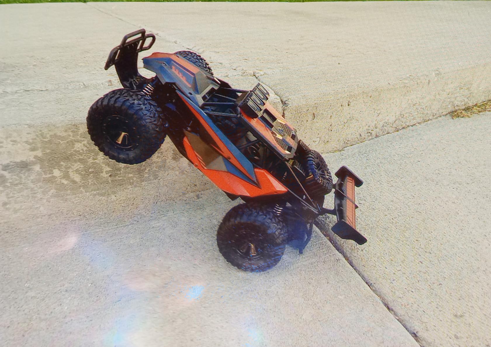 BLUEJAY Remote Control Car, 2.4GHz High Speed 33KM/H RC Cars Toys | 1:12 Monster RC Truck Off Road with LED Headlight and Rechargeable Battery Gifts for Adults Boys 8-12 customer photo 2