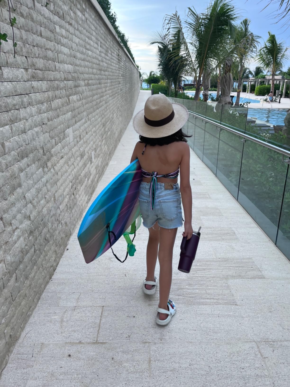Body Board Lightweight with EPS Core, HDPE Slick Bottom, Leash & Adjustable Wrist Rope customer photo 1