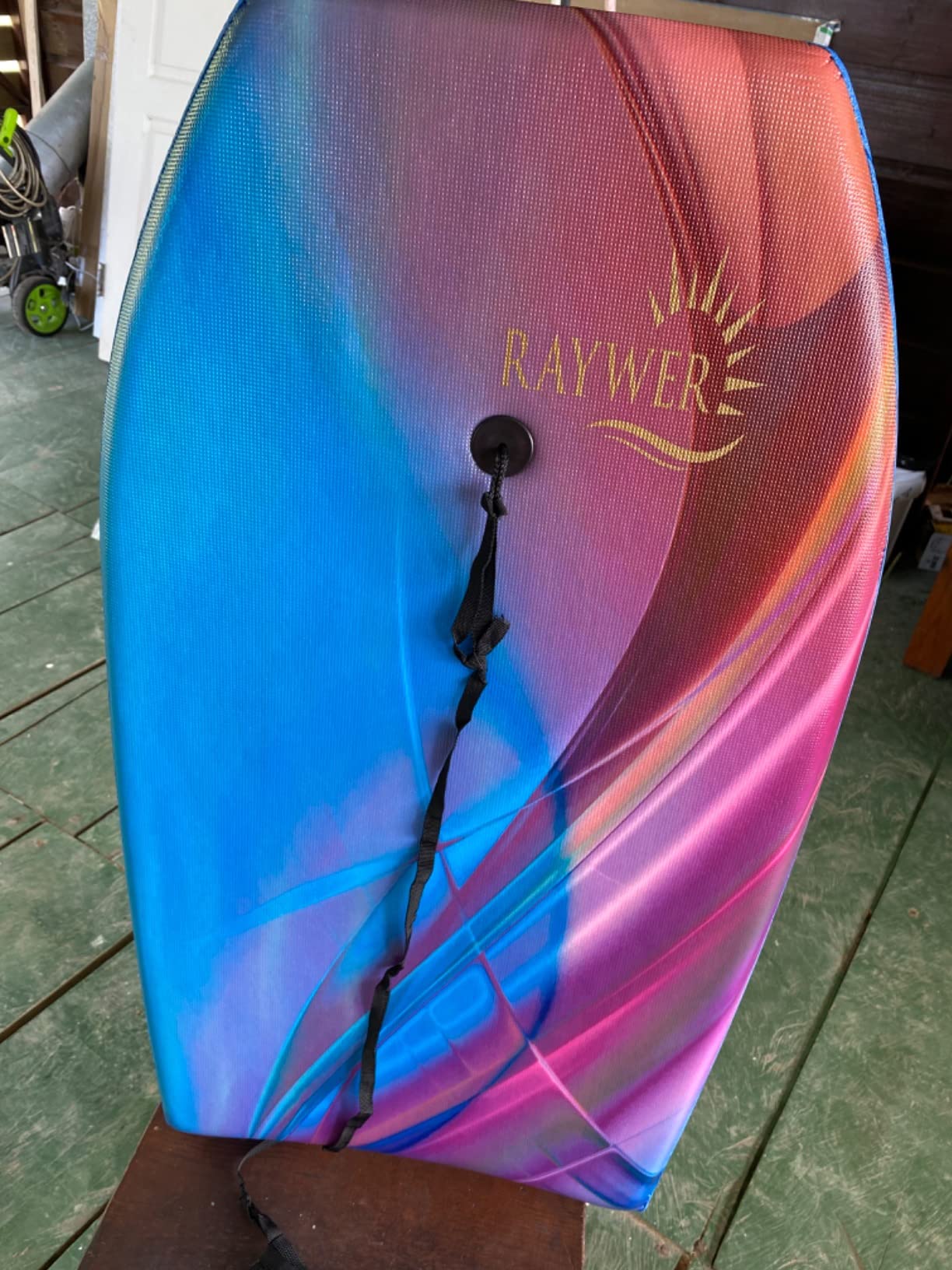 Body Board Lightweight with EPS Core, HDPE Slick Bottom, Leash & Adjustable Wrist Rope customer photo 2
