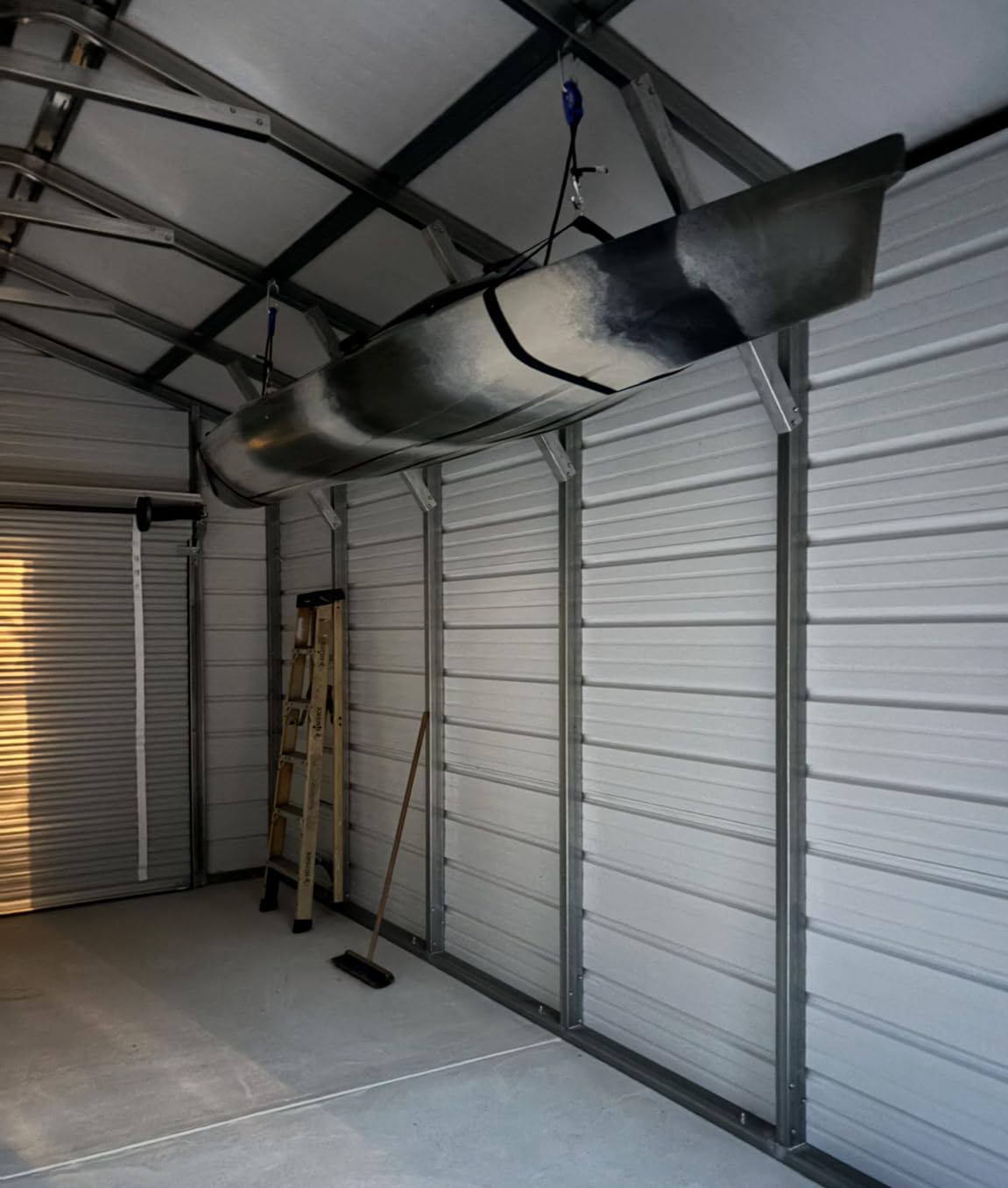 Tie Boss Kayak Hanger, Kayak Hoist & Overhead Garage Ceiling Storage System customer photo 1