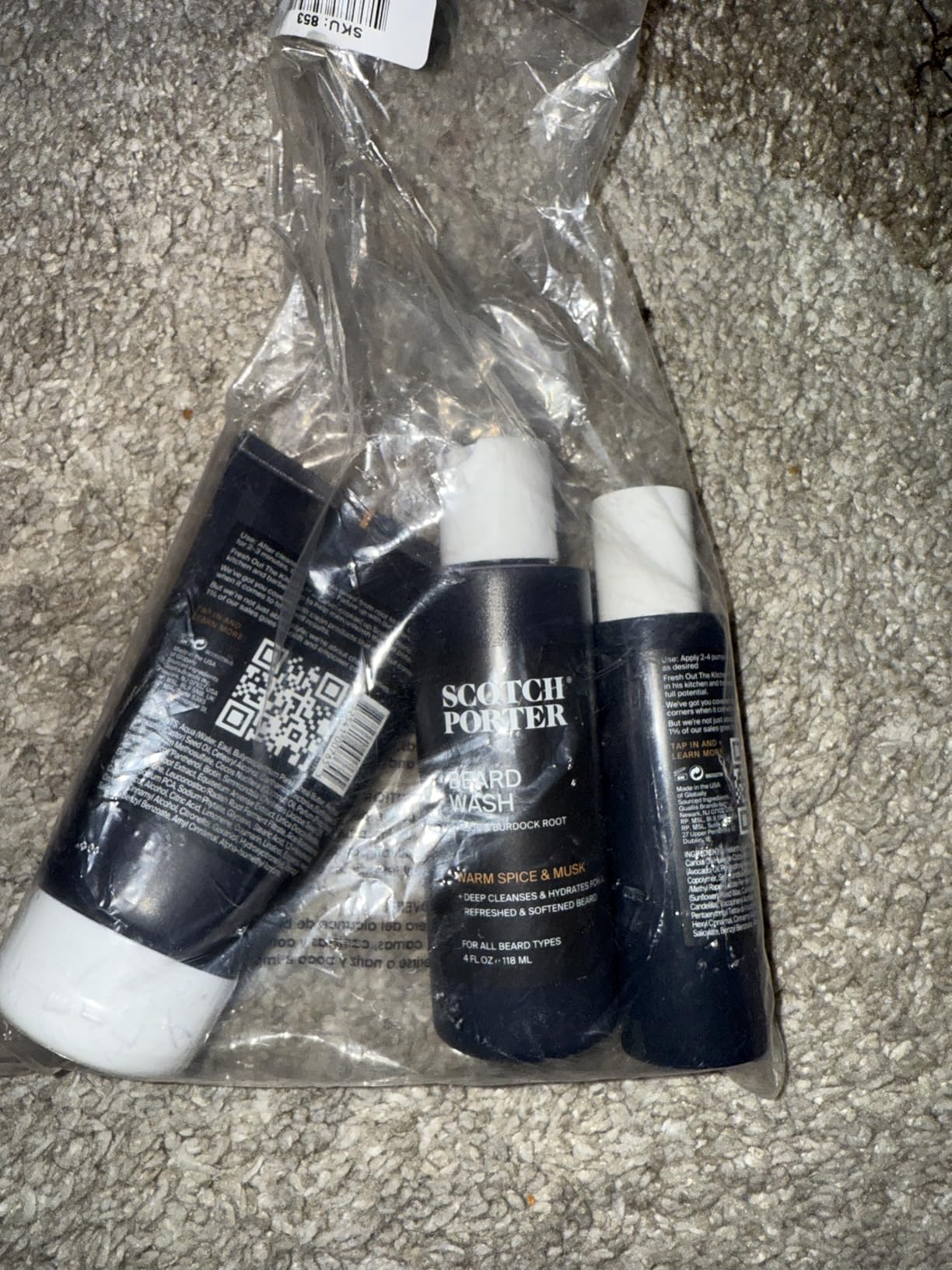 Scotch Porter Beard Kit - Beard Wash, Conditioner, Balm & Oil for Men | Cleanse, Moisturize, Soothe & Style Coarse, Dry Facial Hair for a Fuller/Healthier-Looking Beard - Beard Essentials Gift Set customer photo 1