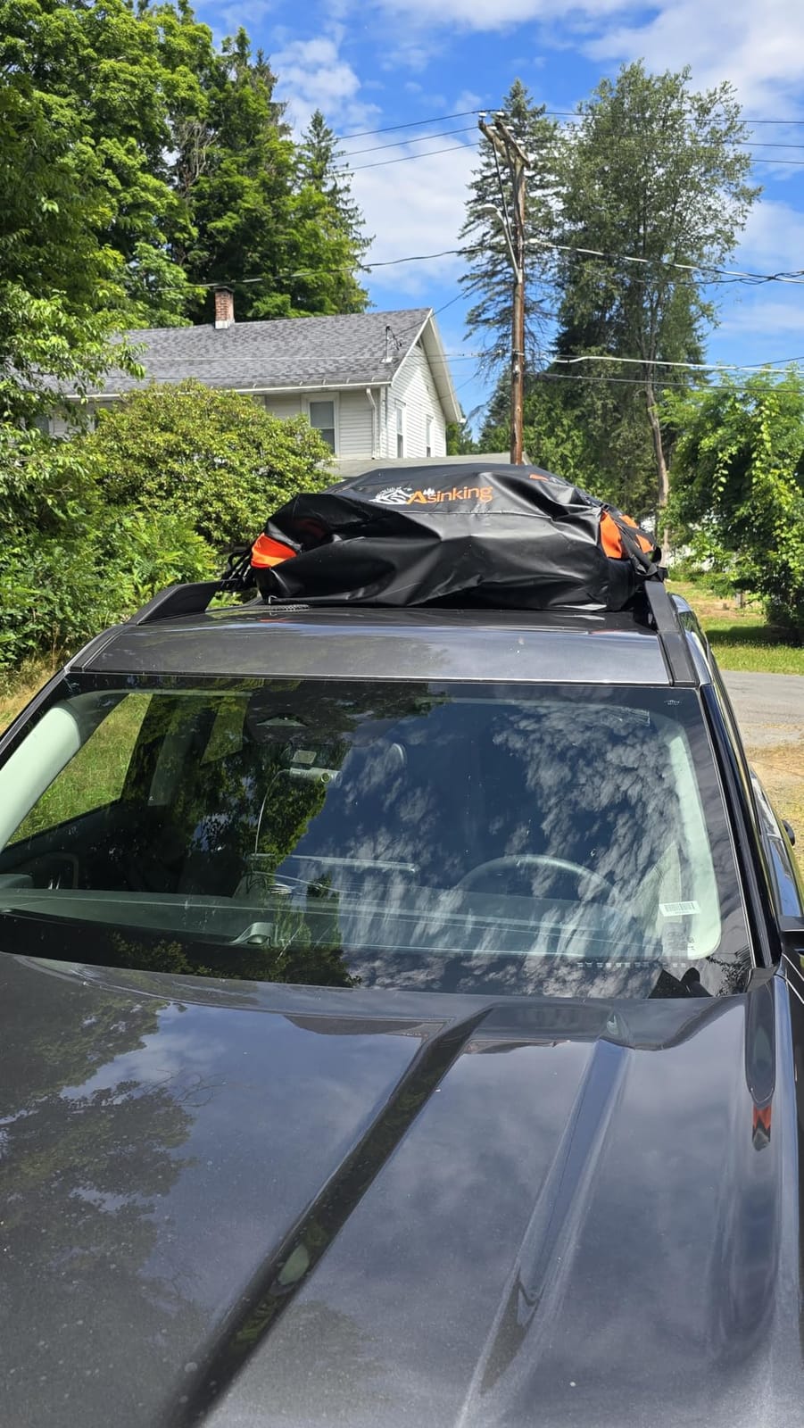 Car Rooftop Cargo Carrier Bag, 15 Cubic Feet Waterproof Heavy Duty 840D Car Roof Bag for All Vehicle with/Without Racks - Anti-Slip Mat, 6 Door Hooks, Storage Bag, 2 Extra Straps, Luggage Lock customer photo 1