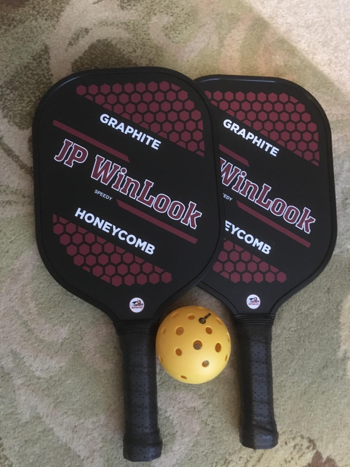 JP WinLook Premium Pickleball Paddles Set - USAPA Pickleball Set - Graphite Carbon Fiber Rackets for Women & Men and Balls for Indoor or Outdoor Play - Racquets, Pickleballs & Carry Bag customer photo 2