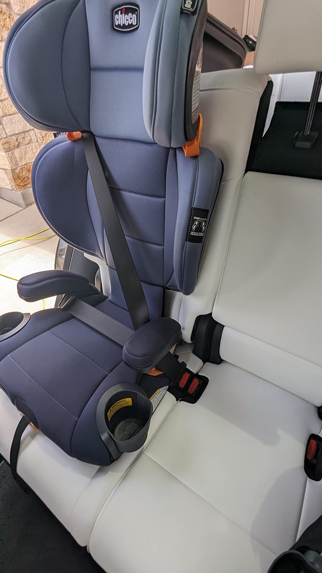 Chicco KidFit ClearTex Plus 2-in-1 Belt-Positioning Booster Car Seat | Obsidian/Black, DuoGuard protection, ErgoBoost foam, flame retardant-free, GREENGUARD Gold, 40-100 lbs customer photo 1