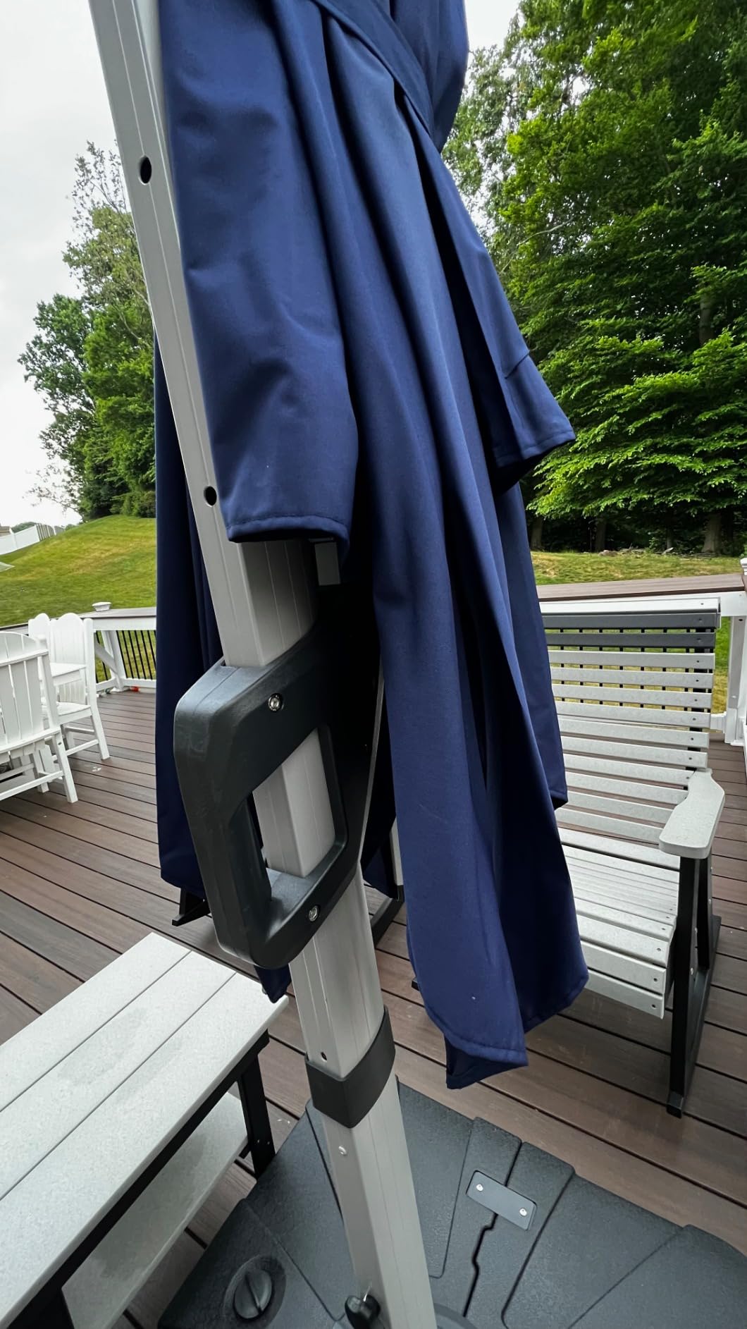 ABCCANOPY Patio Umbrella Cantilever Double Top Outdoor Offset Umbrella with 360° Rotation customer photo 2